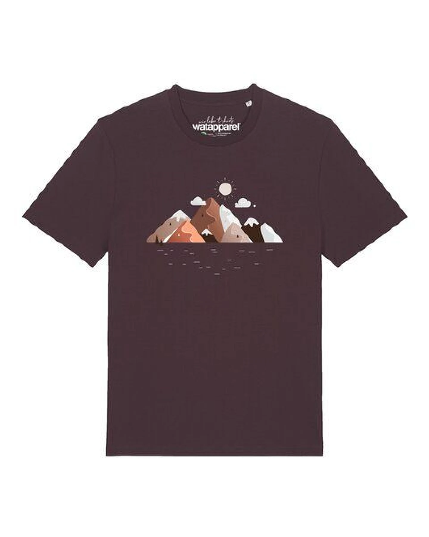 watapparel T-Shirt Unisex Mountains & Moon – Ansicht 2