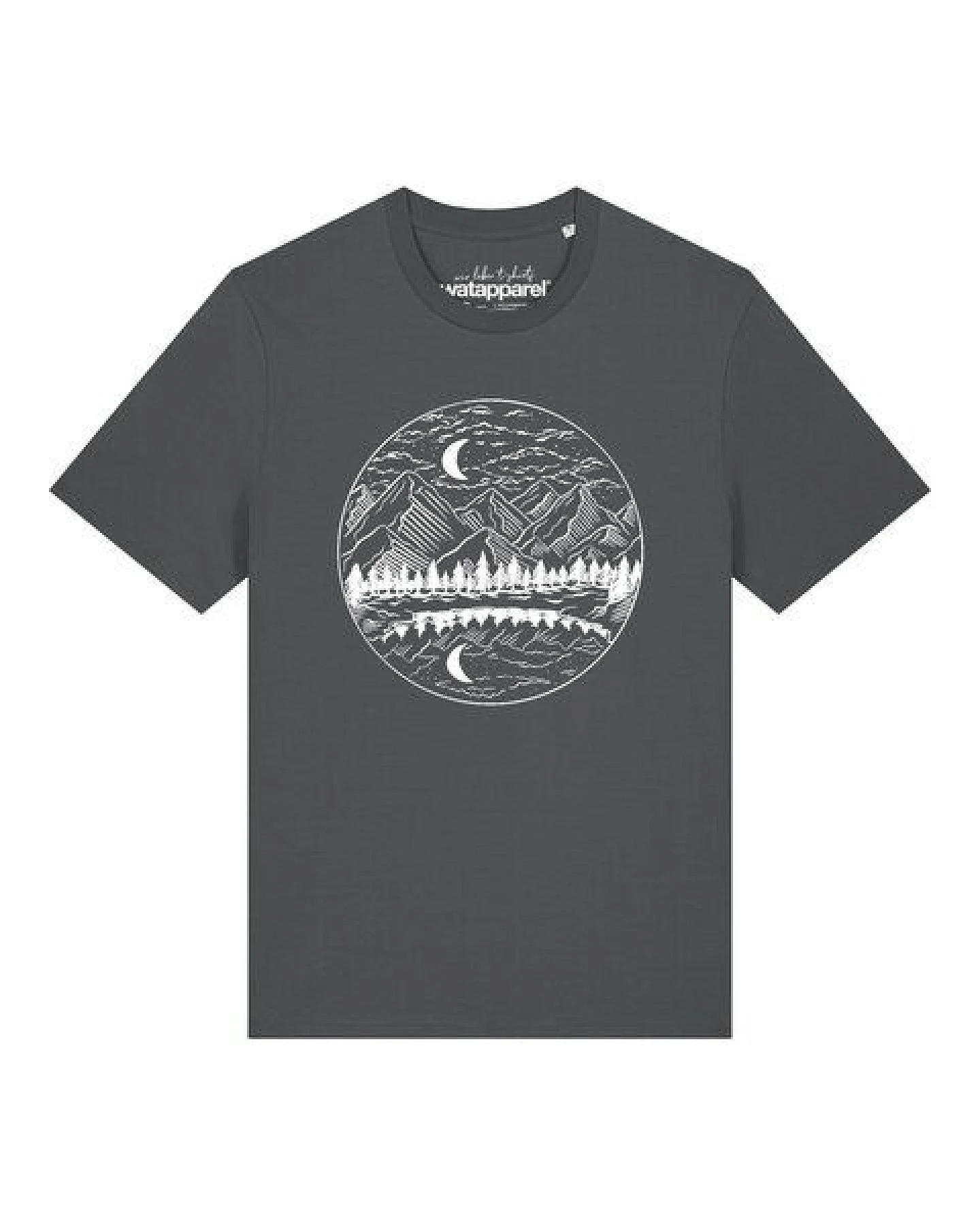 watapparel T-Shirt Unisex Mountains by night – Ansicht 2
