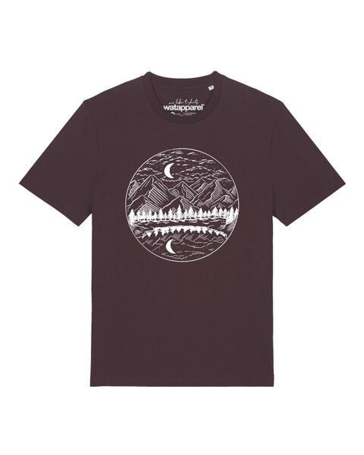 watapparel T-Shirt Unisex Mountains by night – Ansicht 2