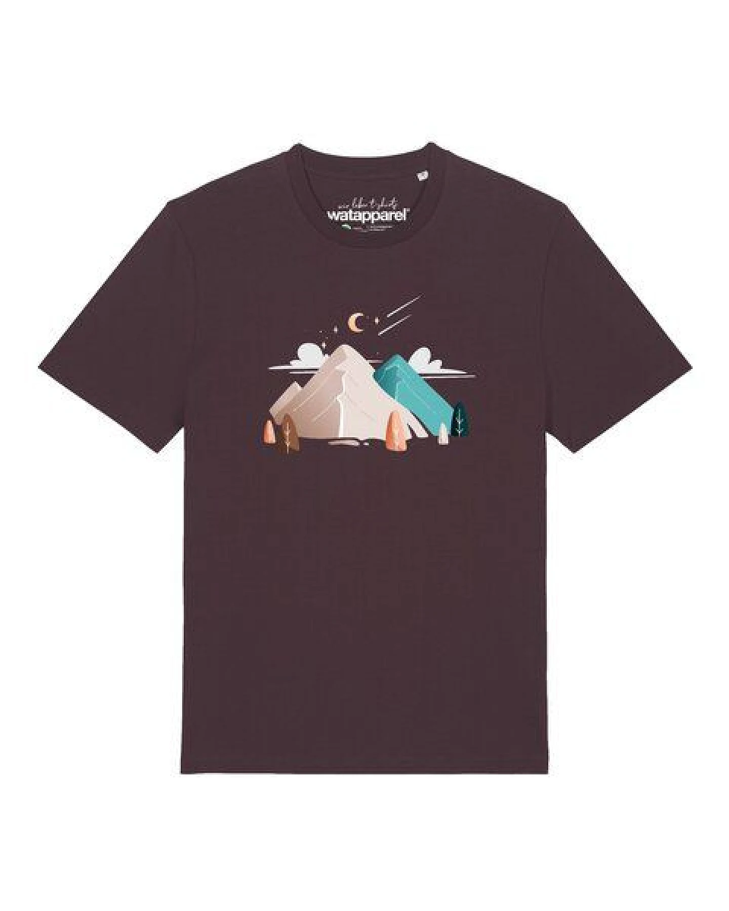 watapparel T-Shirt Unisex Night & Clouds – Ansicht 2