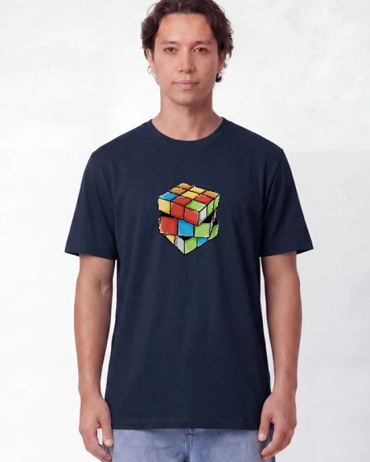 watapparel T-Shirt Unisex Pixel Zauberwürfel