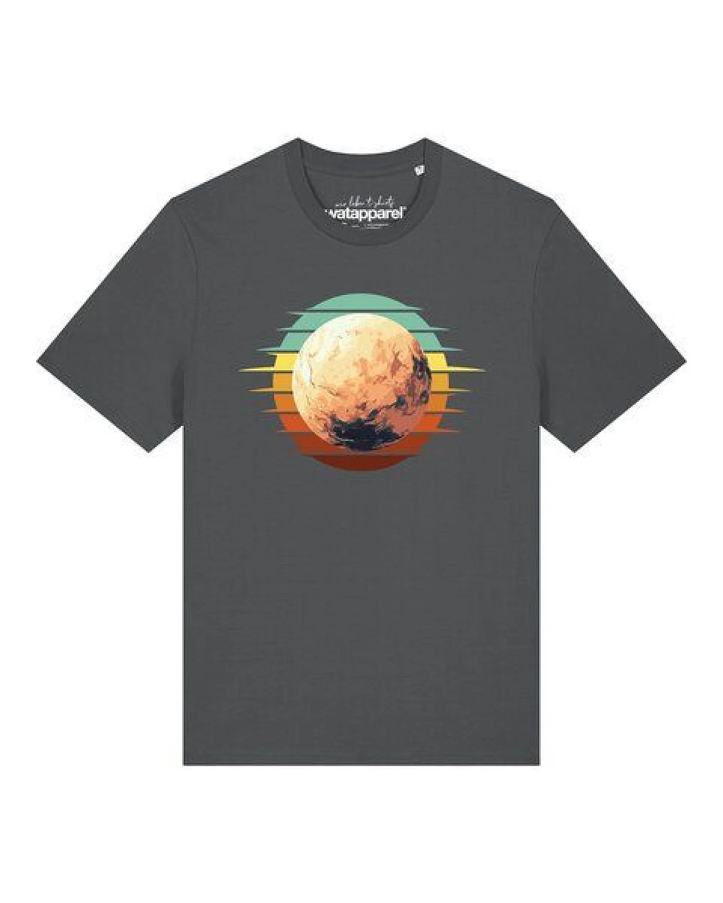 watapparel T-Shirt Unisex Pluto Retro Sunset – Ansicht 2