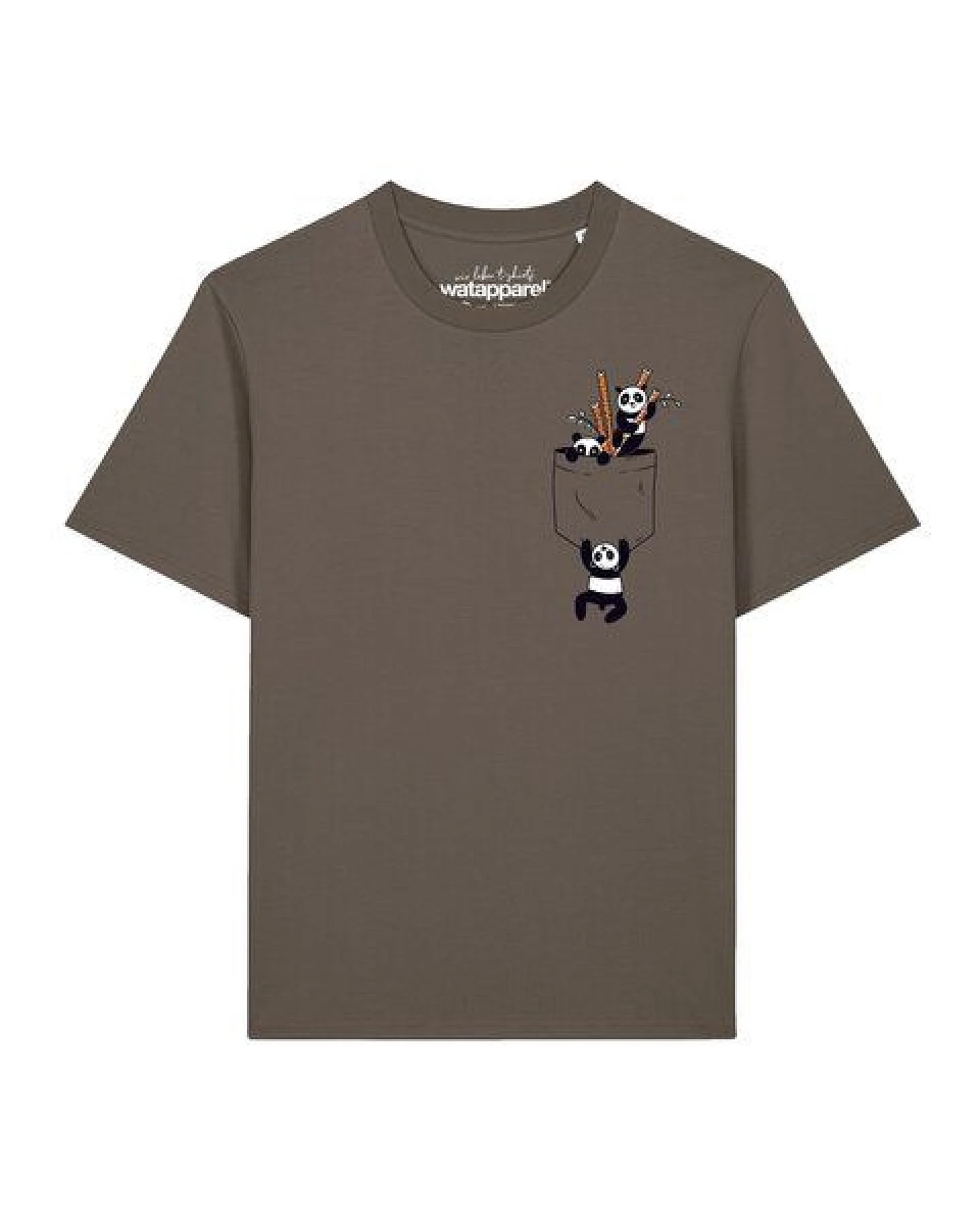 watapparel T-Shirt Unisex Pocket Pandas – Ansicht 2