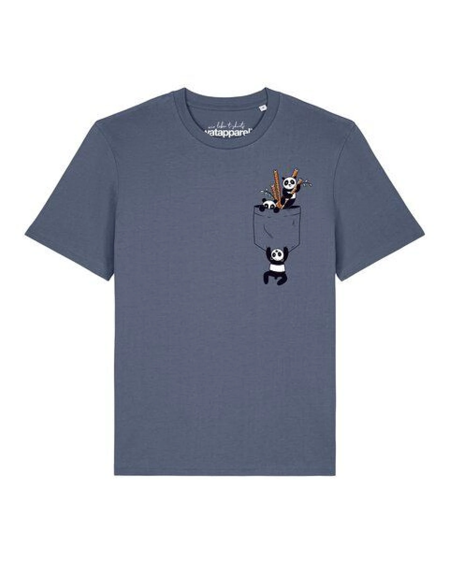 watapparel T-Shirt Unisex Pocket Pandas – Ansicht 2