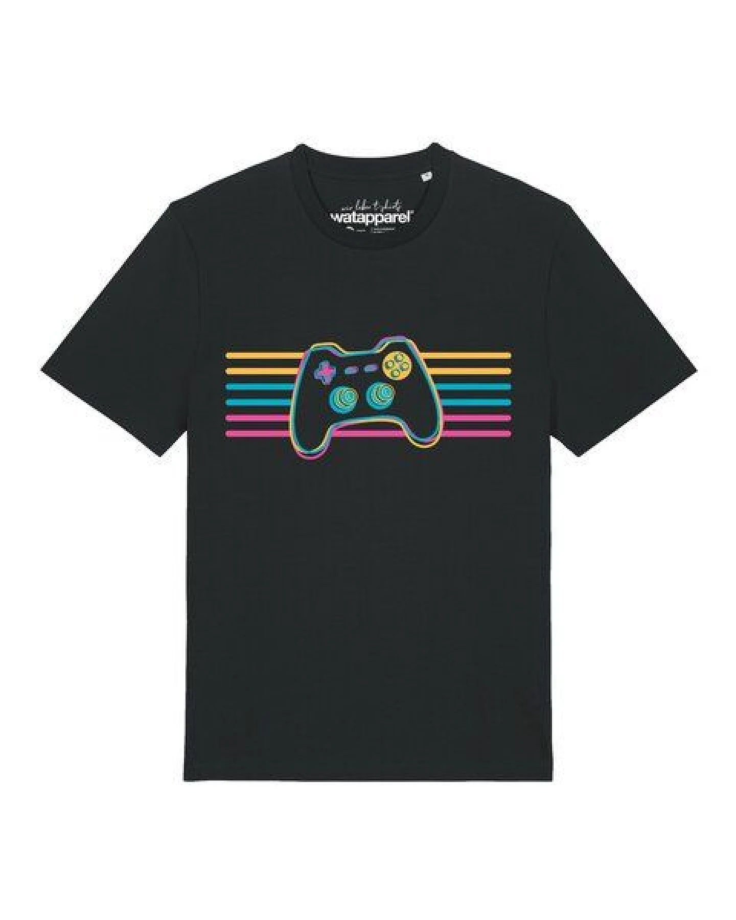 watapparel T-Shirt Unisex Retro Joystick – Ansicht 2