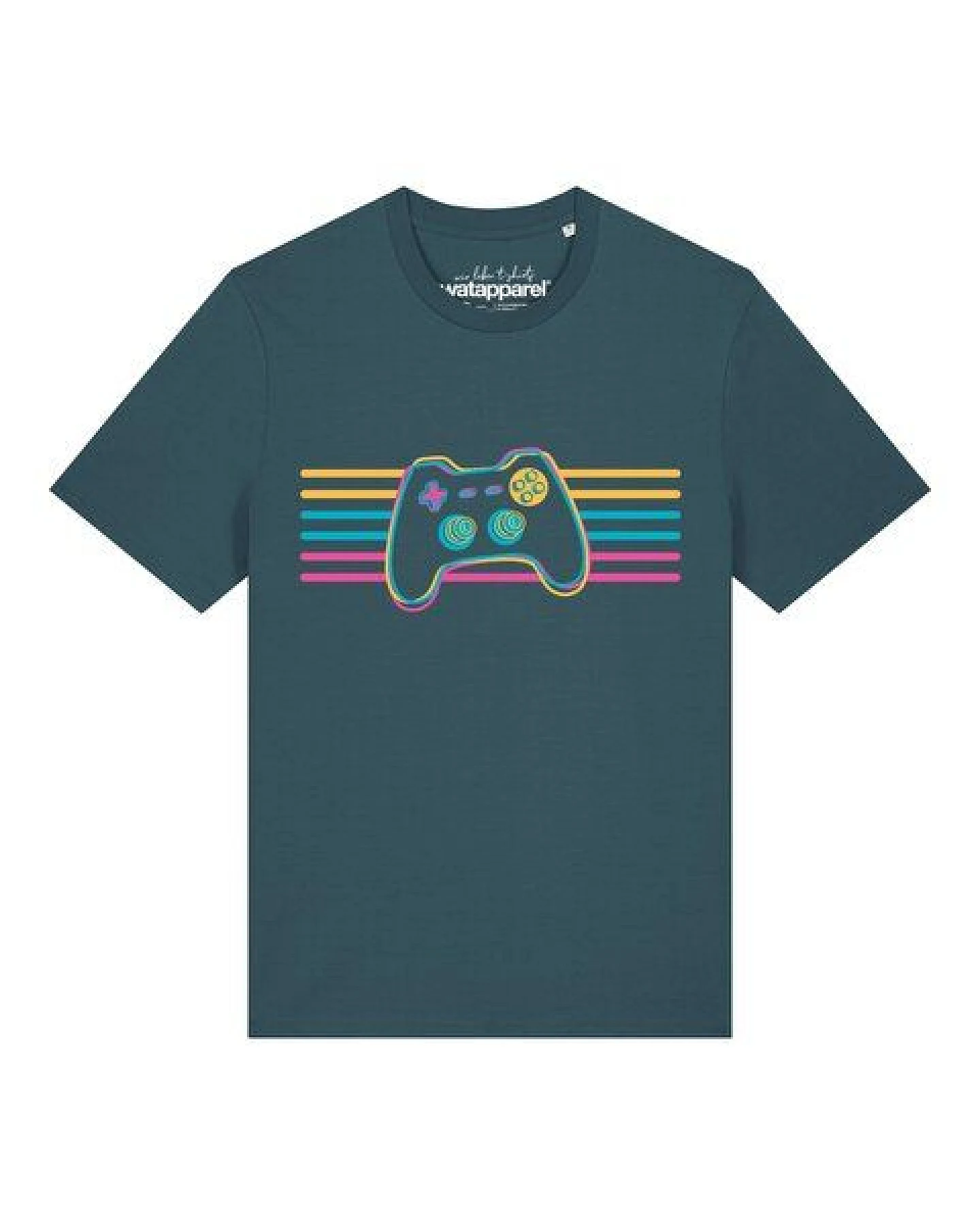 watapparel T-Shirt Unisex Retro Joystick – Ansicht 2