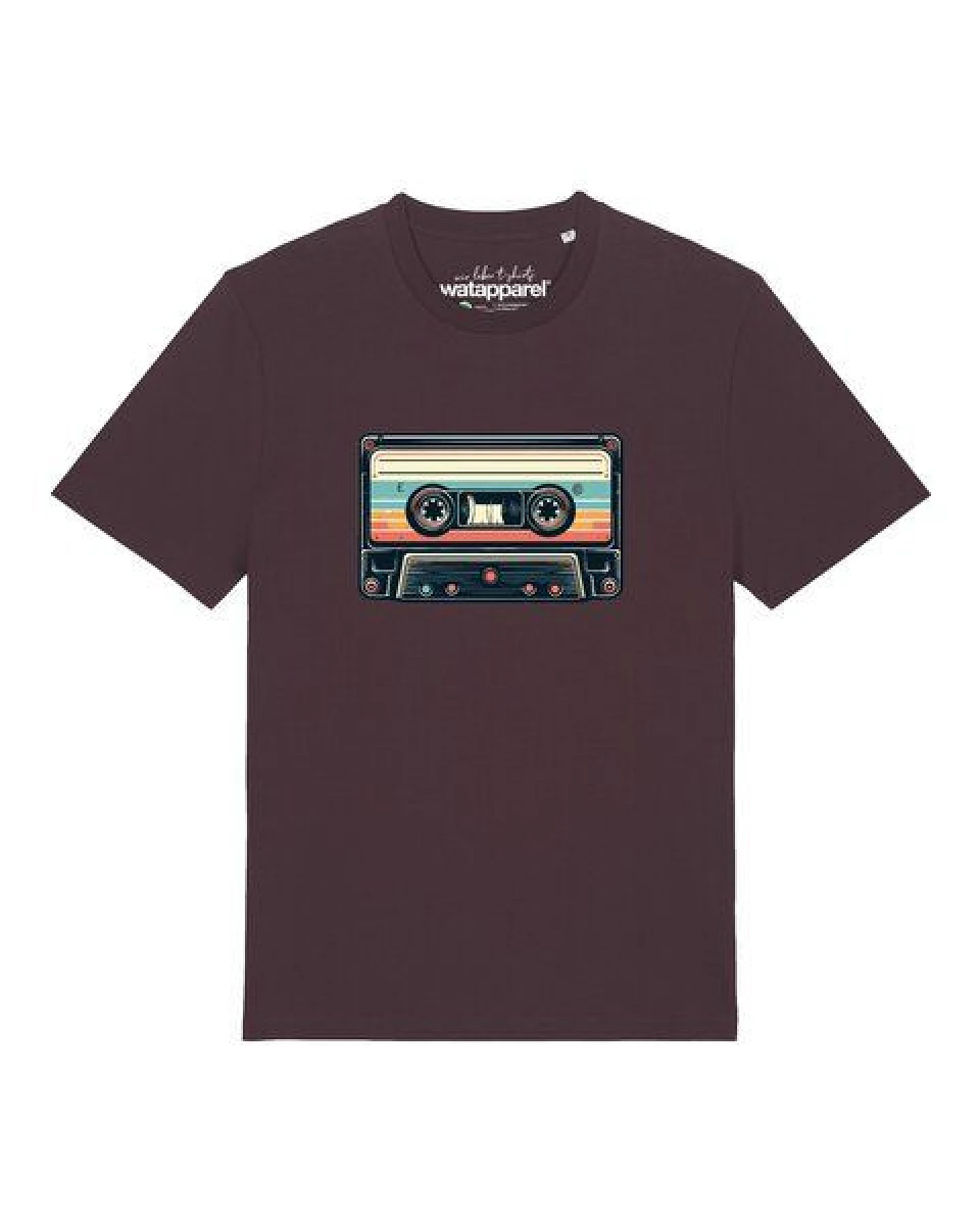 watapparel T-Shirt Unisex Retro Kassette – Ansicht 2