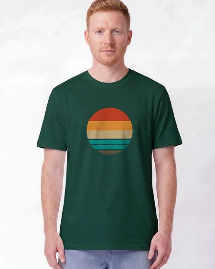 Produktseite: watapparel T-Shirt Unisex Retro Sunset Ocean