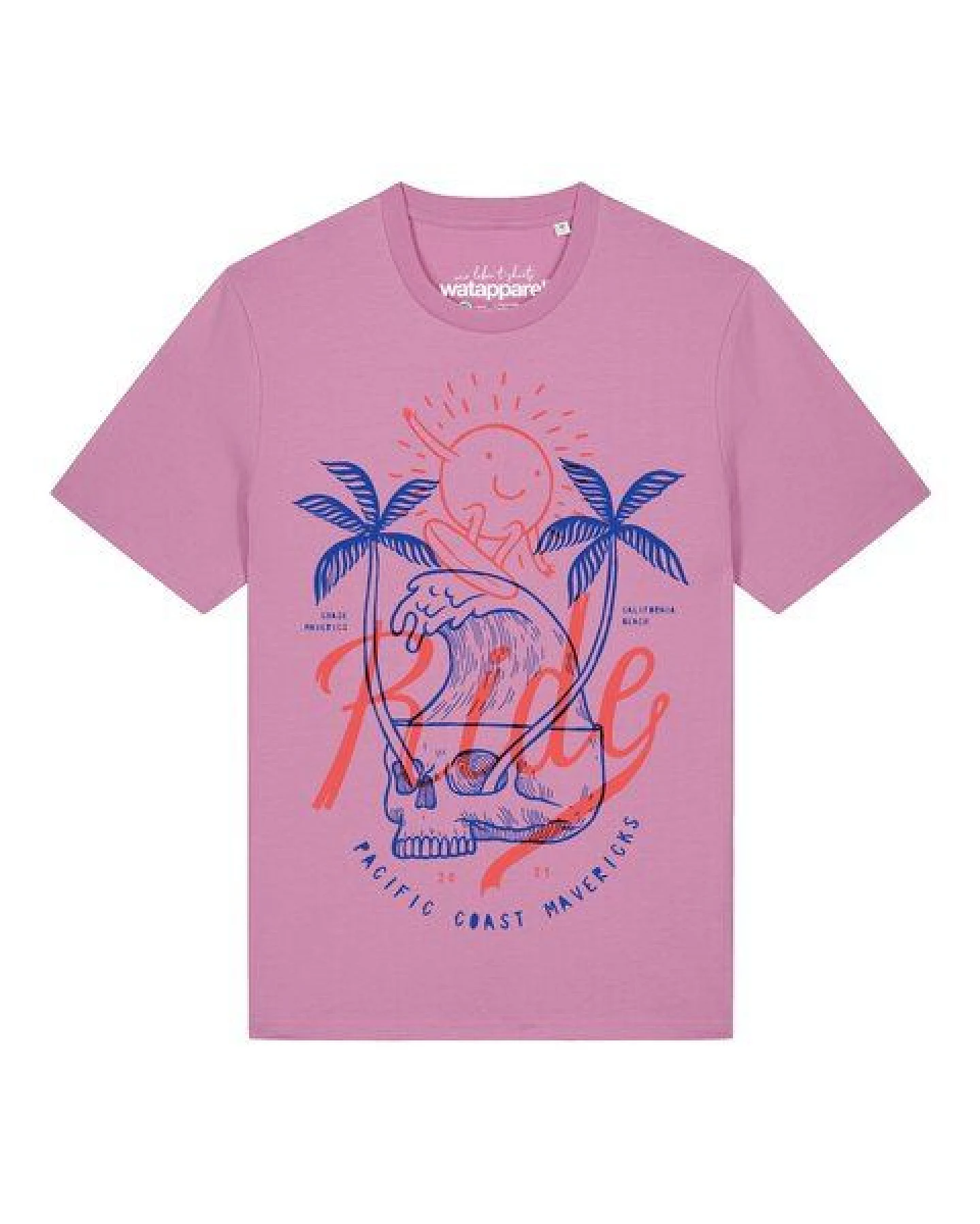 watapparel T-Shirt Unisex Ride the waves – Ansicht 2
