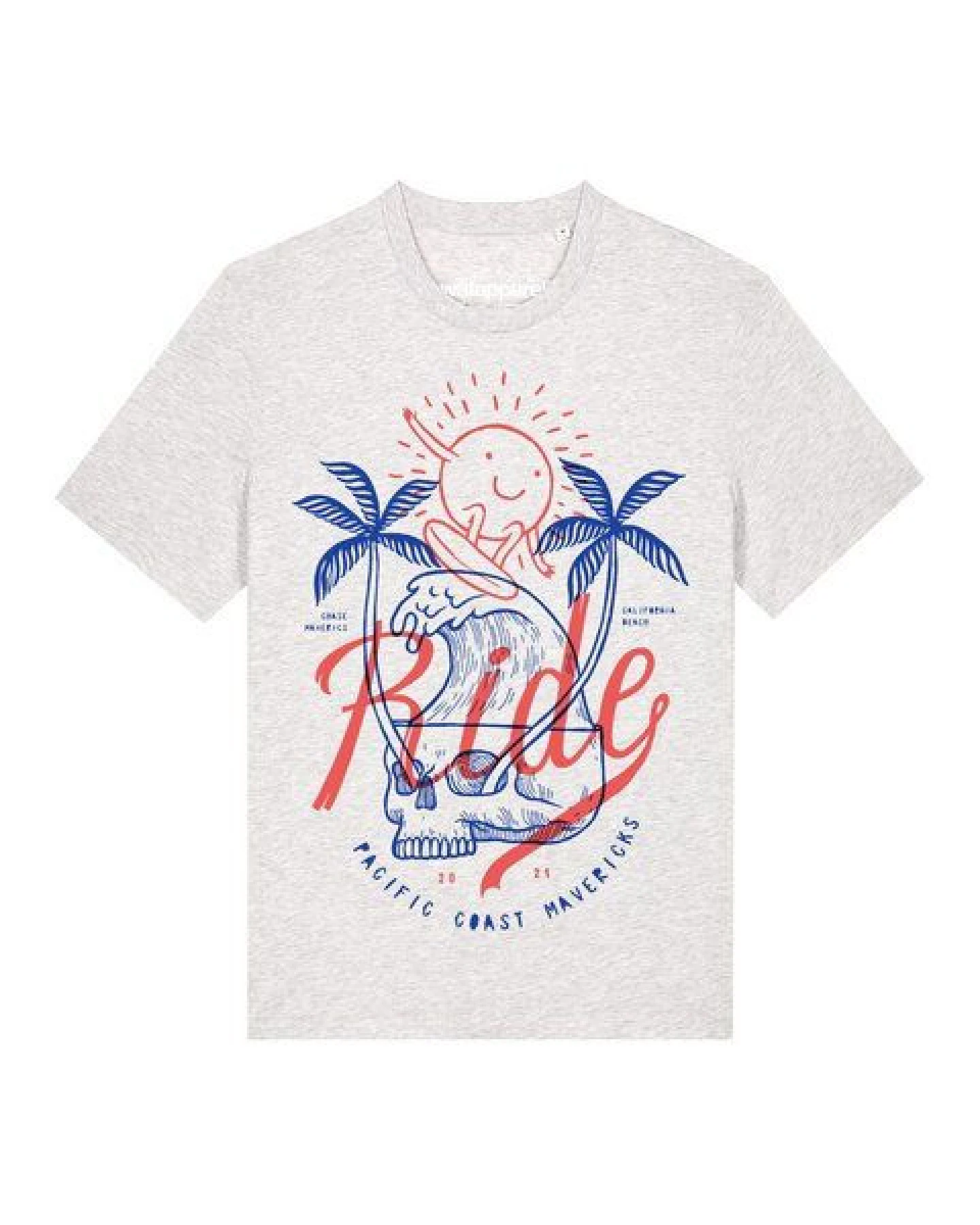 watapparel T-Shirt Unisex Ride the waves – Ansicht 2