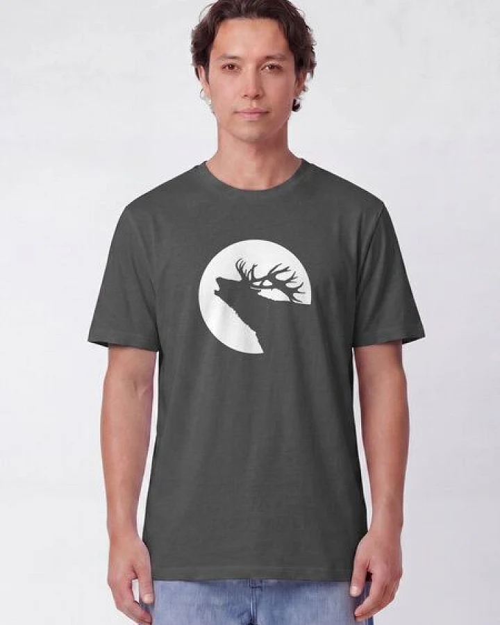 Produktseite: watapparel T-Shirt Unisex Röhrender Hirsch