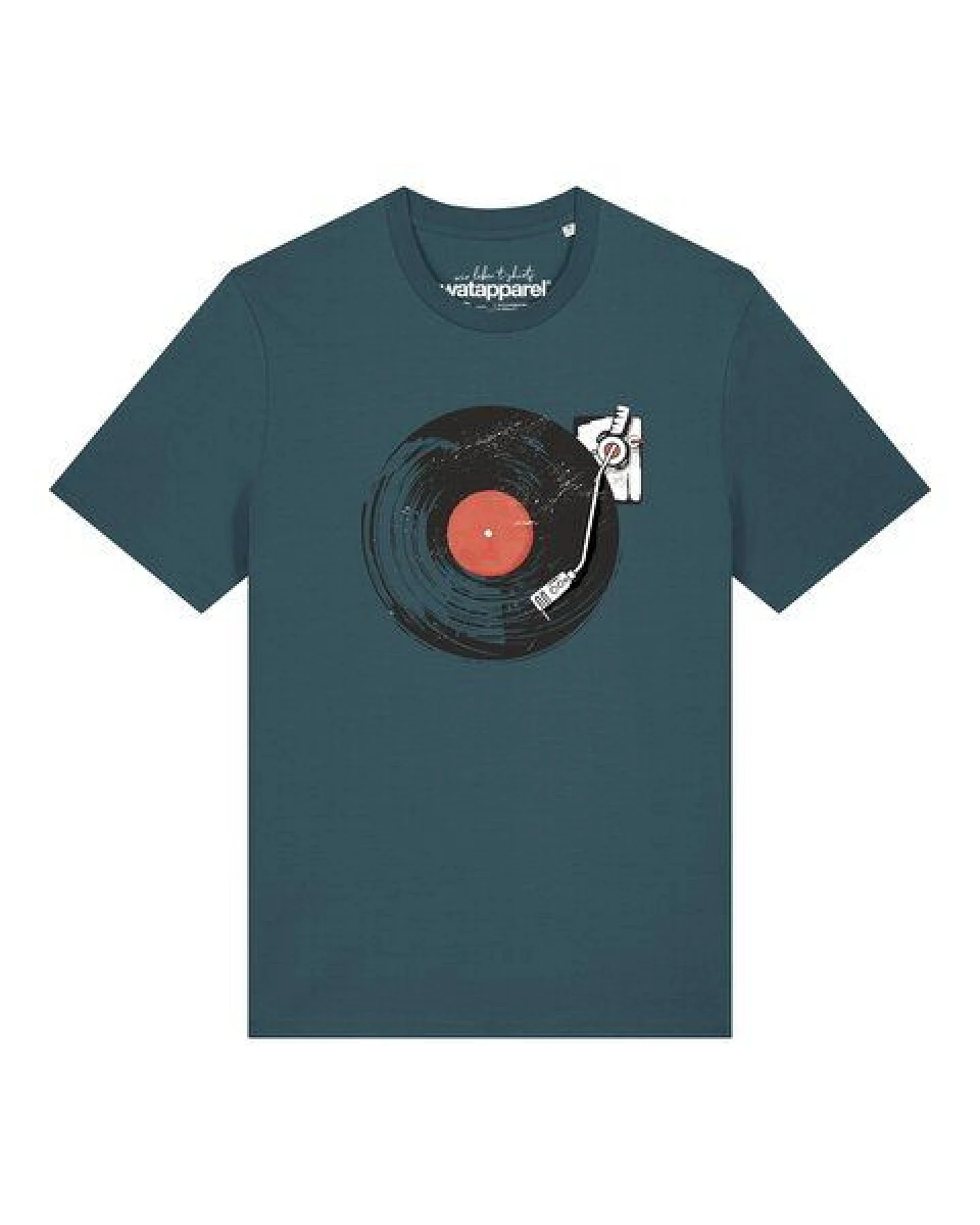 watapparel T-Shirt Unisex Schallplatte – Ansicht 2