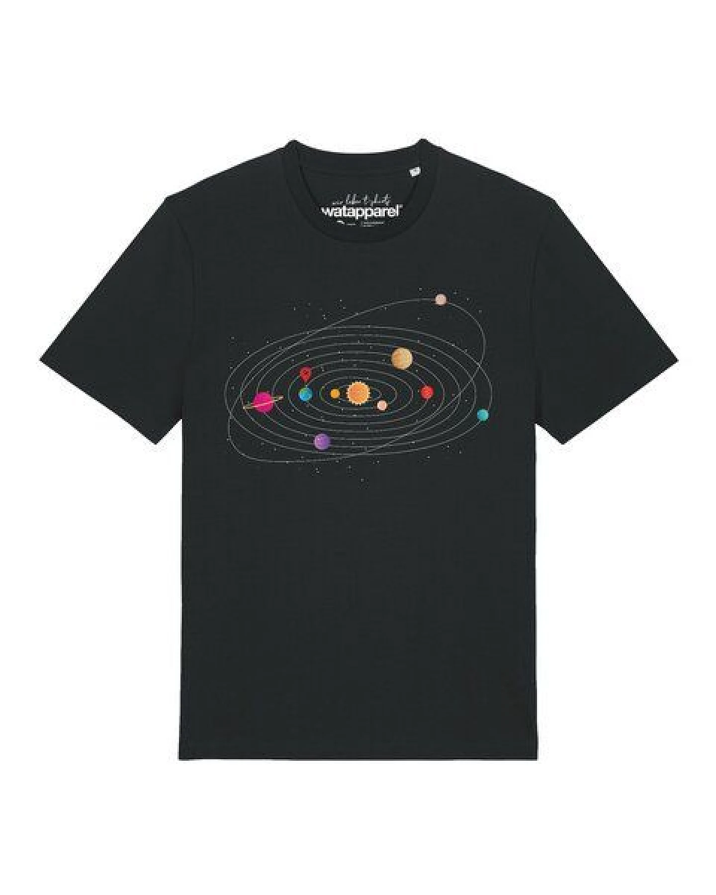 watapparel T-Shirt Unisex Sonnensystem – Ansicht 2