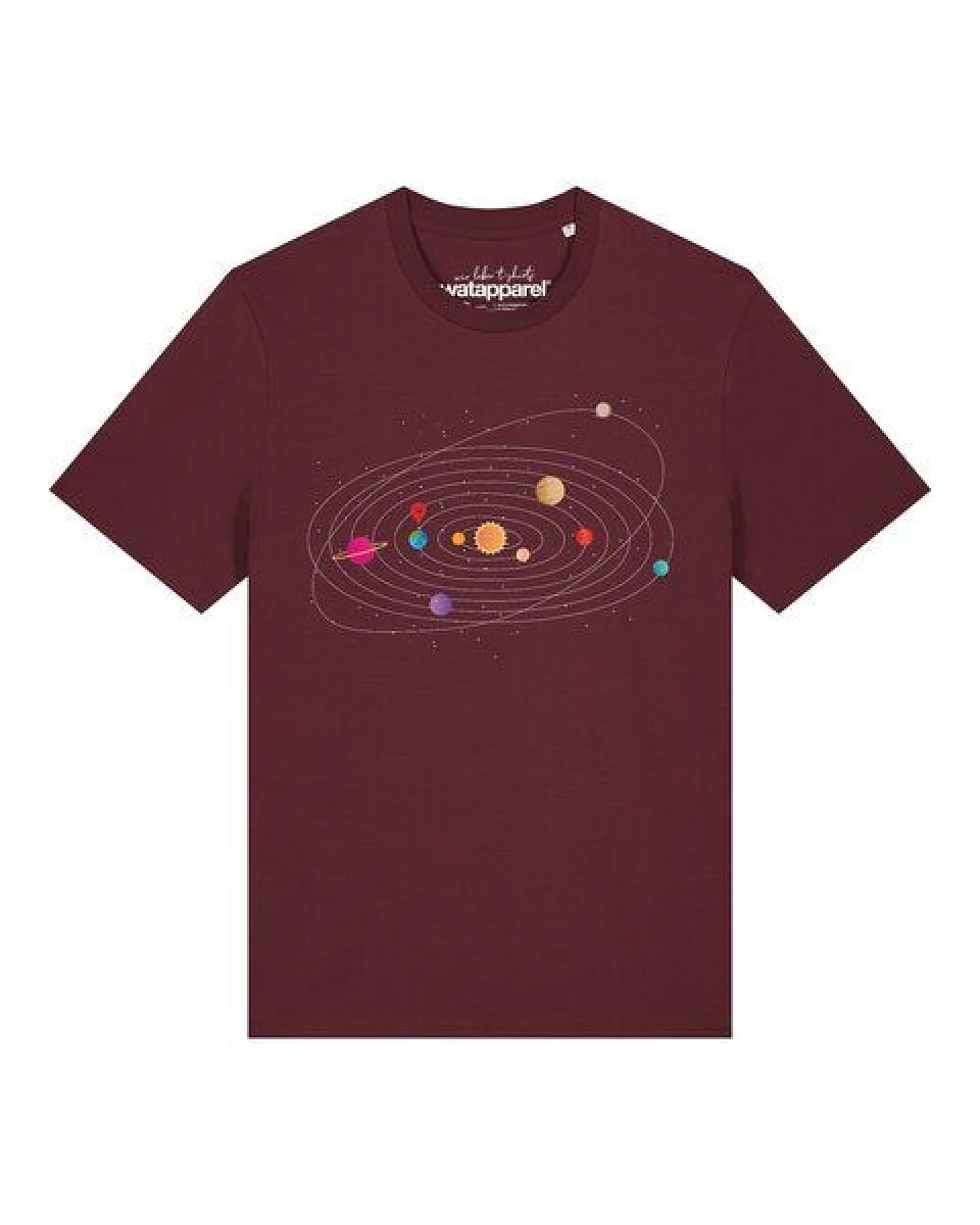 watapparel T-Shirt Unisex Sonnensystem – Ansicht 2