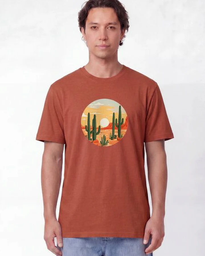 Produktseite: watapparel T-Shirt Unisex Sonnenuntergang in der Wüste