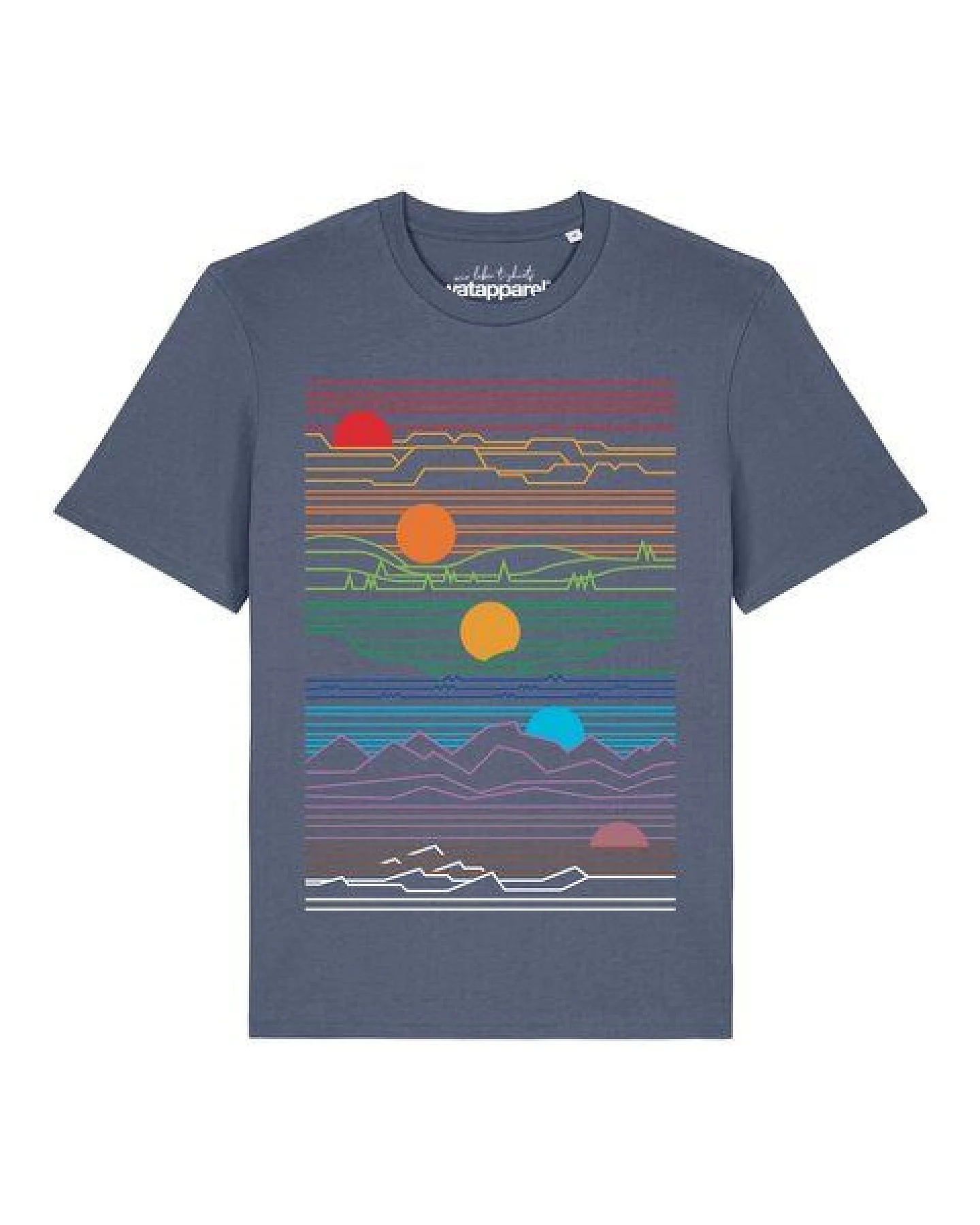 watapparel T-Shirt Unisex Sun And Moon – Ansicht 2