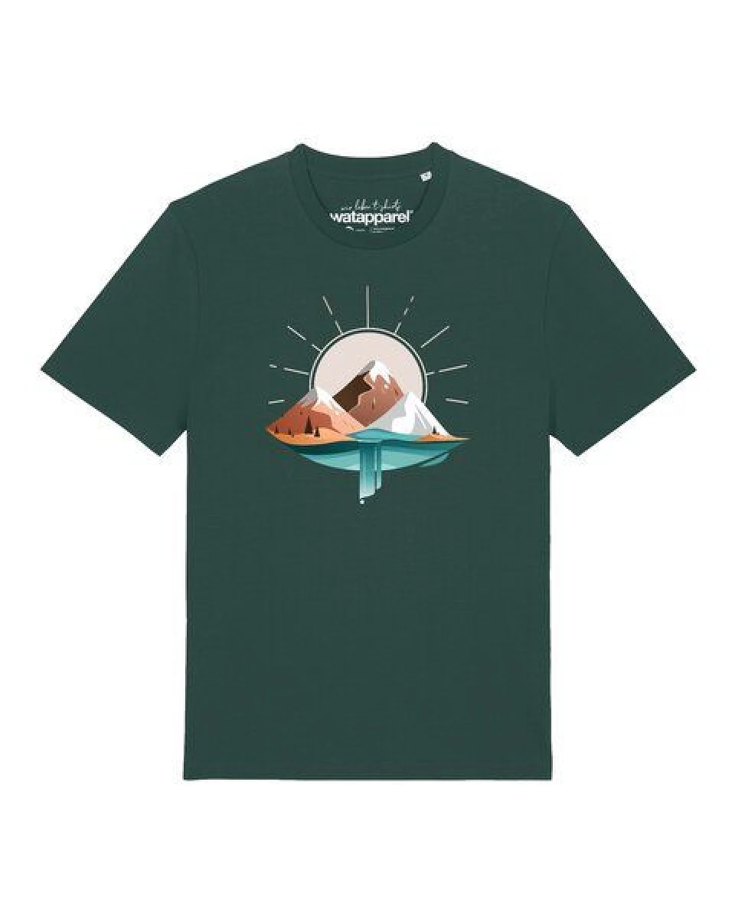 watapparel T-Shirt Unisex Sunrise & Lake – Ansicht 2