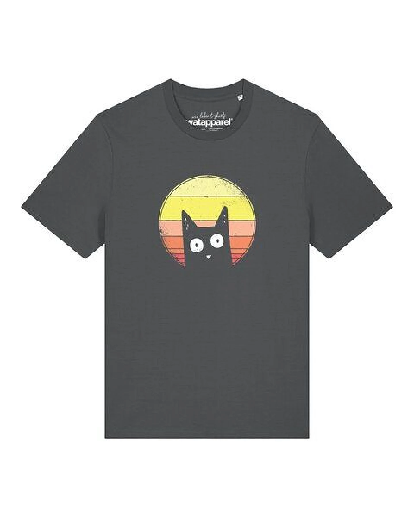 watapparel T-Shirt Unisex Sunset Cat – Ansicht 2