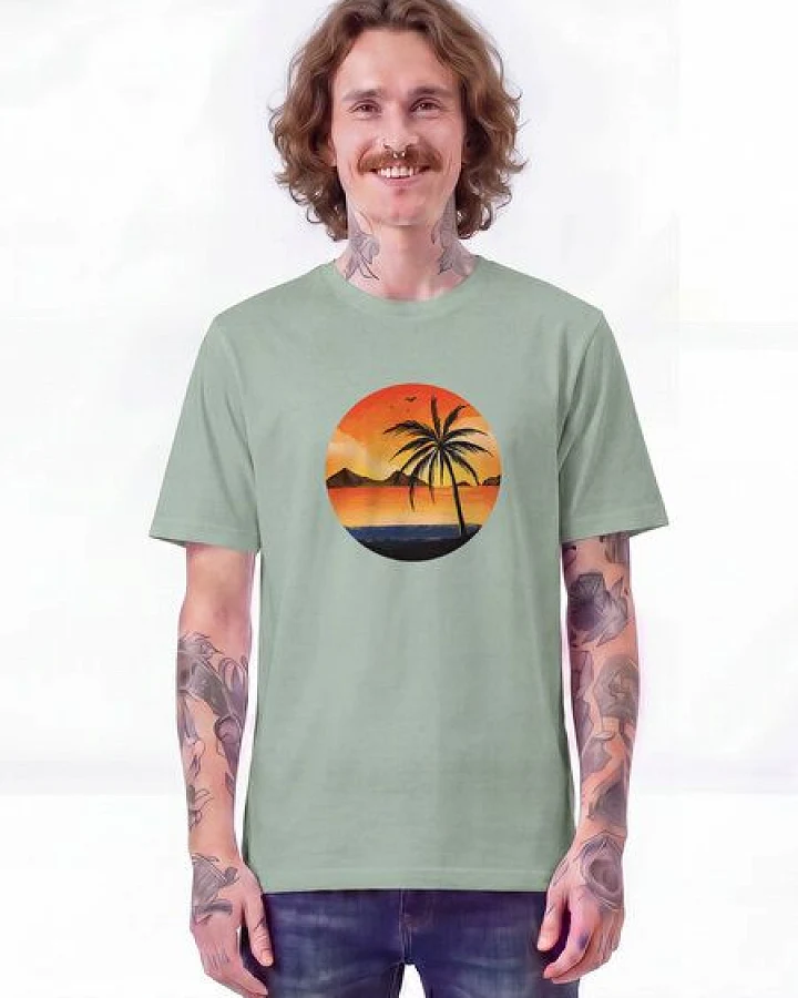 Produktseite: watapparel T-Shirt Unisex Sunset on palm beach