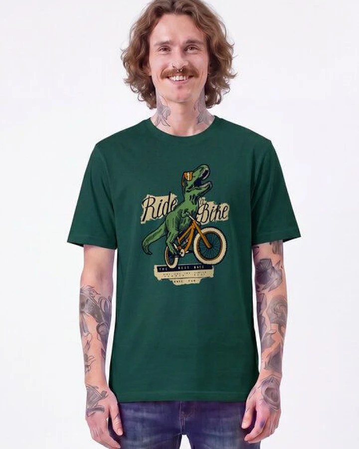 watapparel T-Shirt Unisex T-Rex Fahrrad
