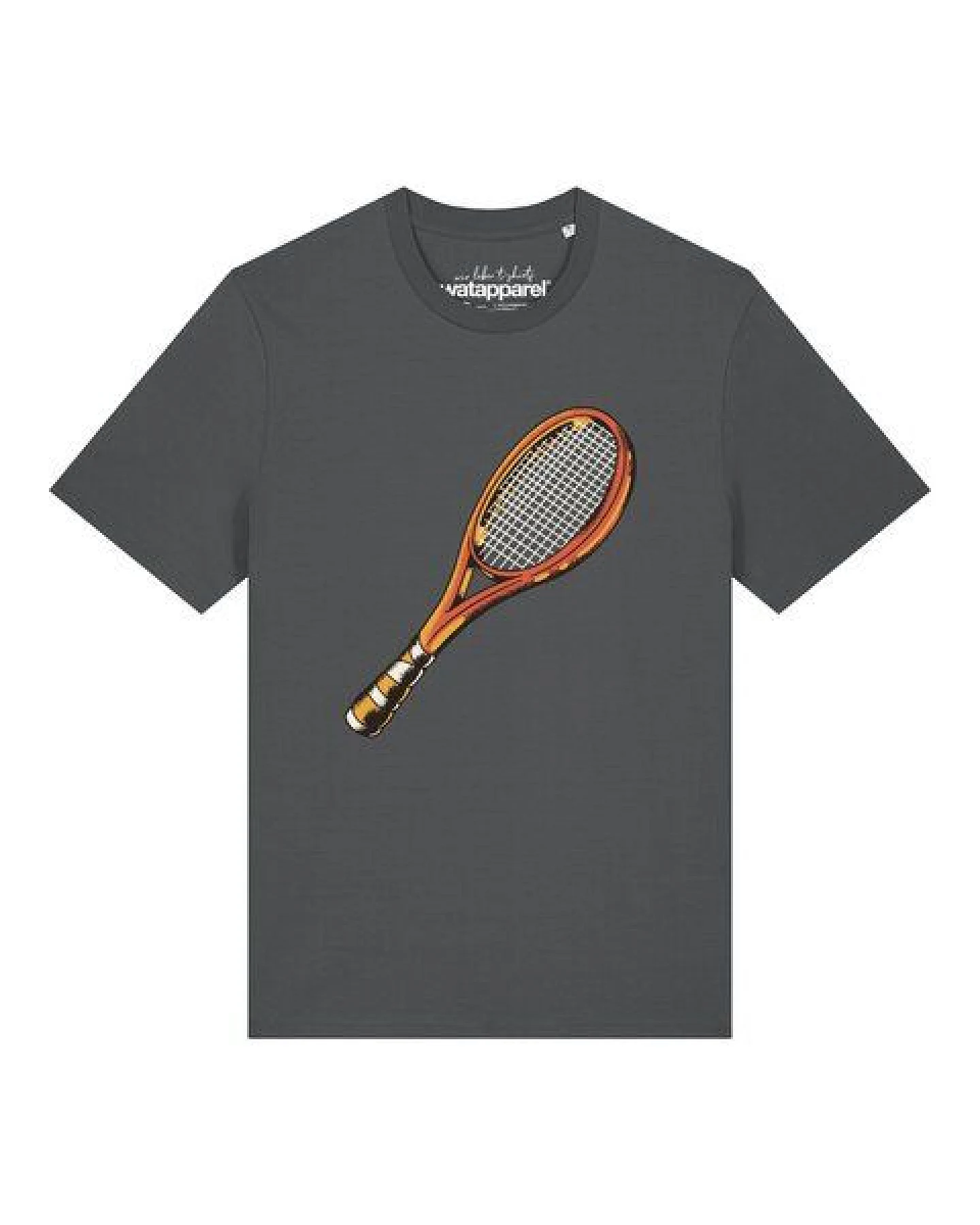 watapparel T-Shirt Unisex Tennisschläger – Ansicht 2