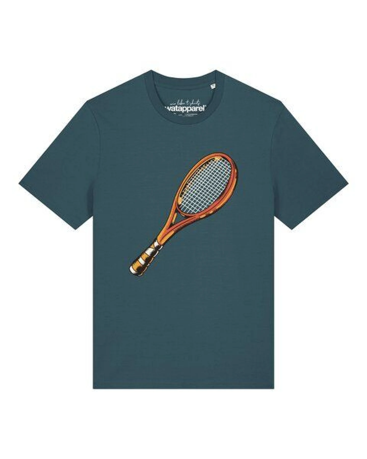 watapparel T-Shirt Unisex Tennisschläger – Ansicht 2
