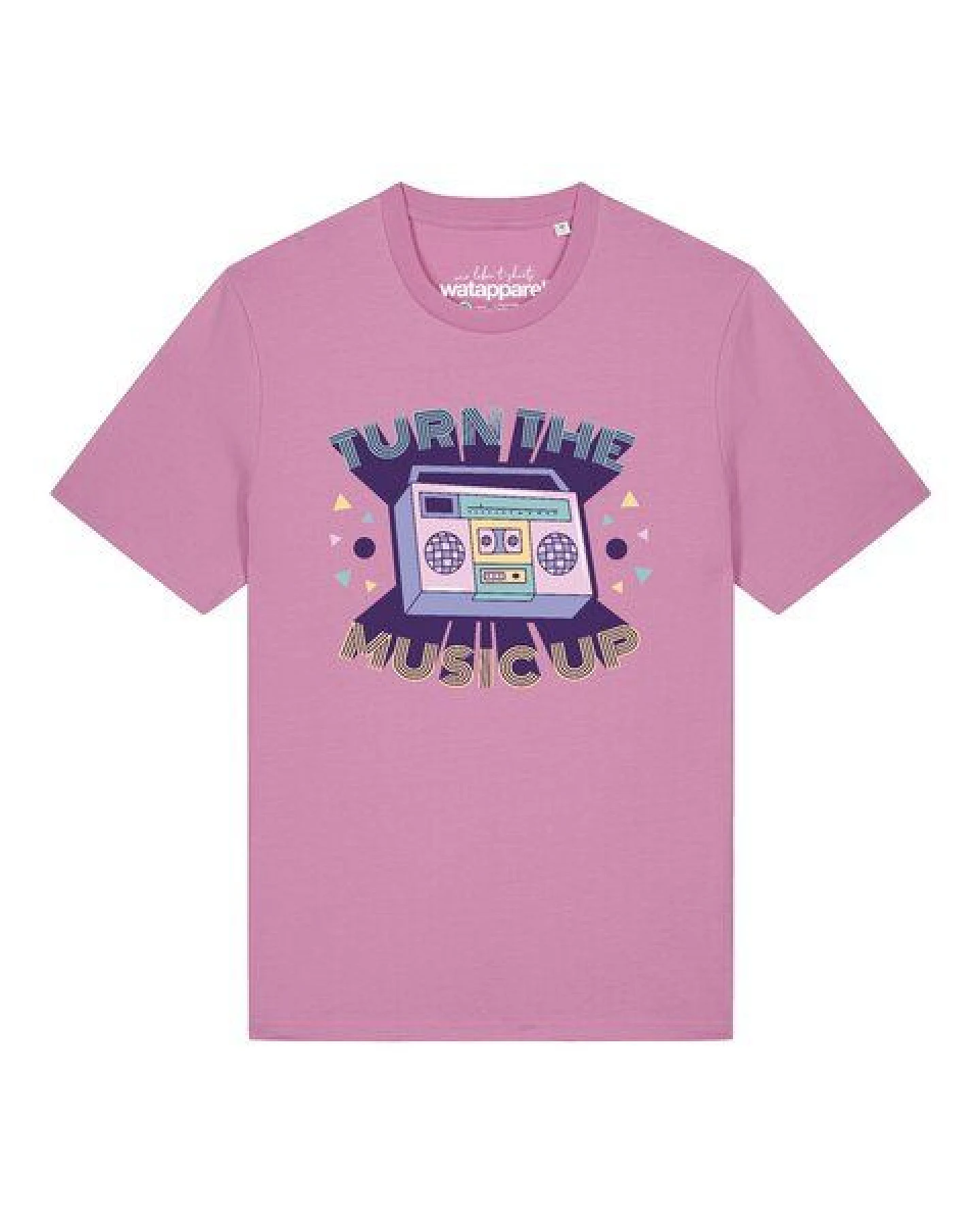 watapparel T-Shirt Unisex Turn the music up – Ansicht 2