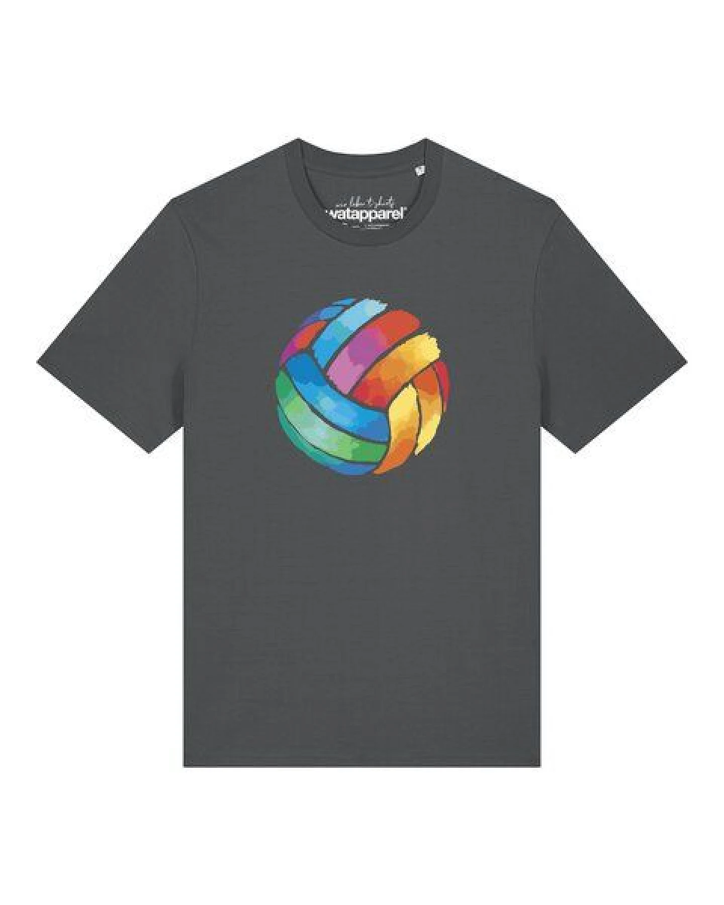 watapparel T-Shirt Unisex Volleyball in Watercolor – Ansicht 2