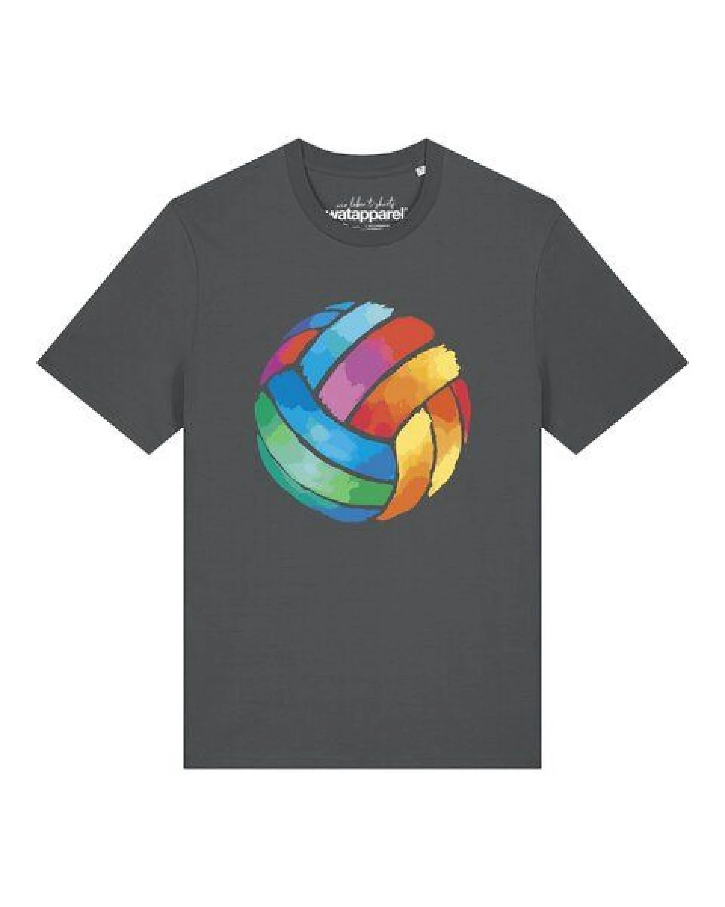 watapparel T-Shirt Unisex Volleyball in Watercolor – Ansicht 2