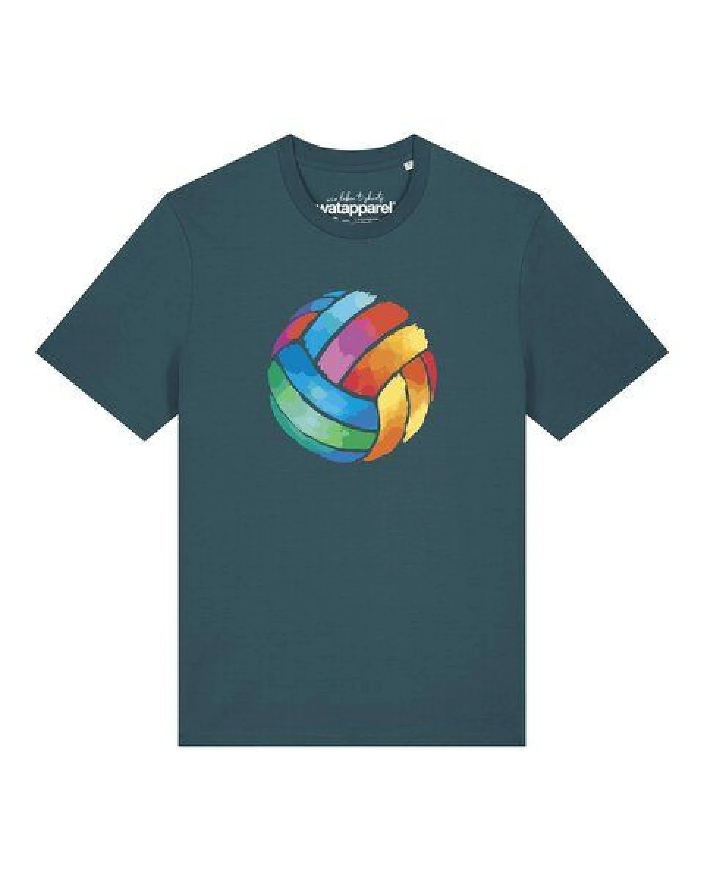 watapparel T-Shirt Unisex Volleyball in Watercolor – Ansicht 2