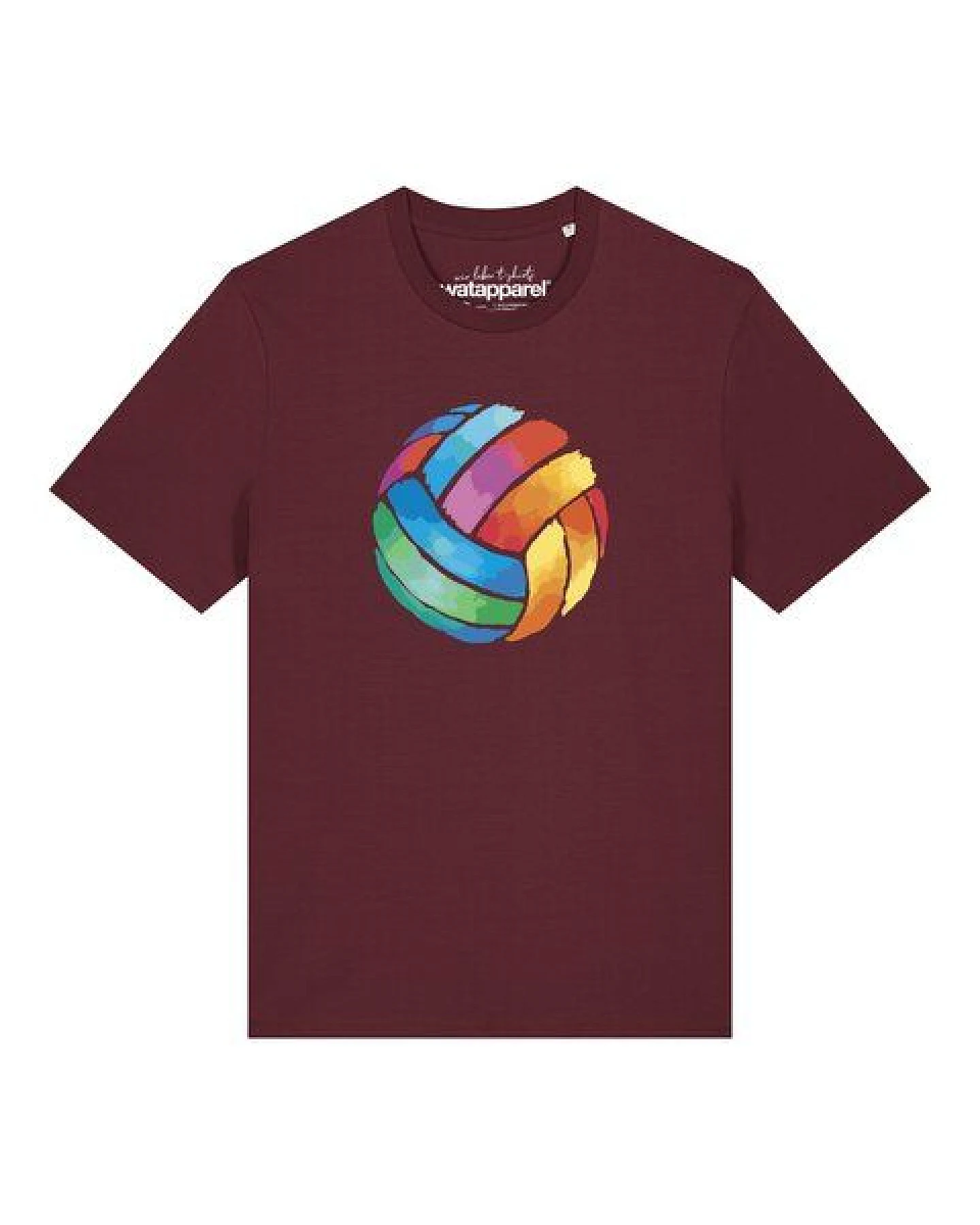 watapparel T-Shirt Unisex Volleyball in Watercolor – Ansicht 2