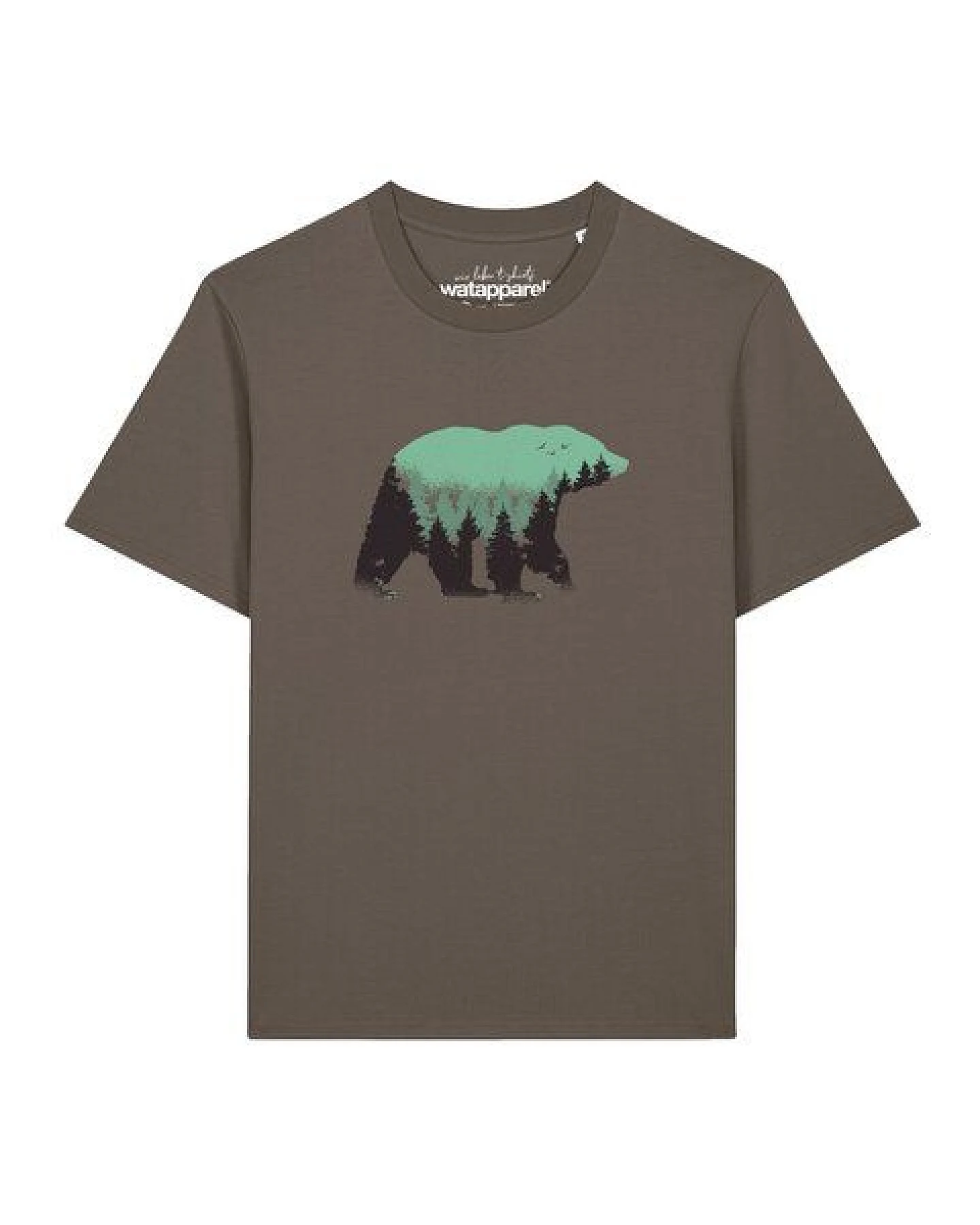 watapparel T-Shirt Unisex Waldbär – Ansicht 2