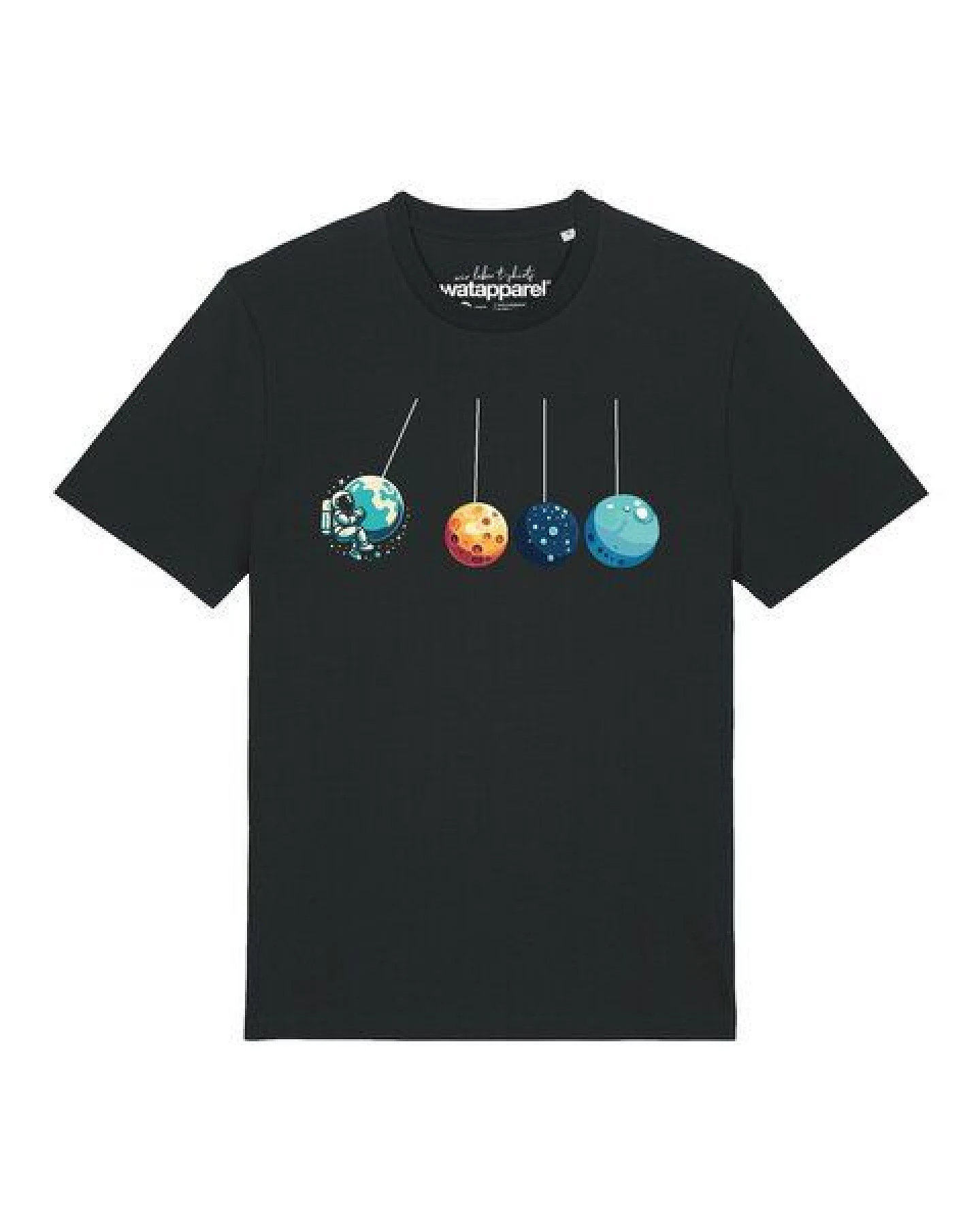 watapparel T-Shirt Unisex Weltraumforscher – Ansicht 2