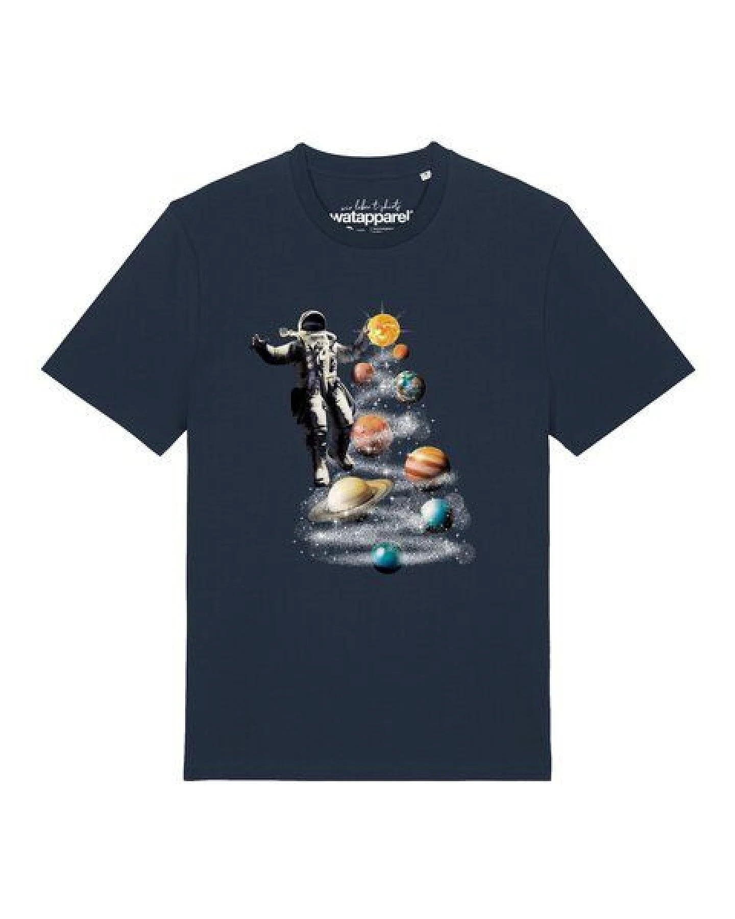 watapparel T-Shirt Unisex Weltraumreise – Ansicht 2
