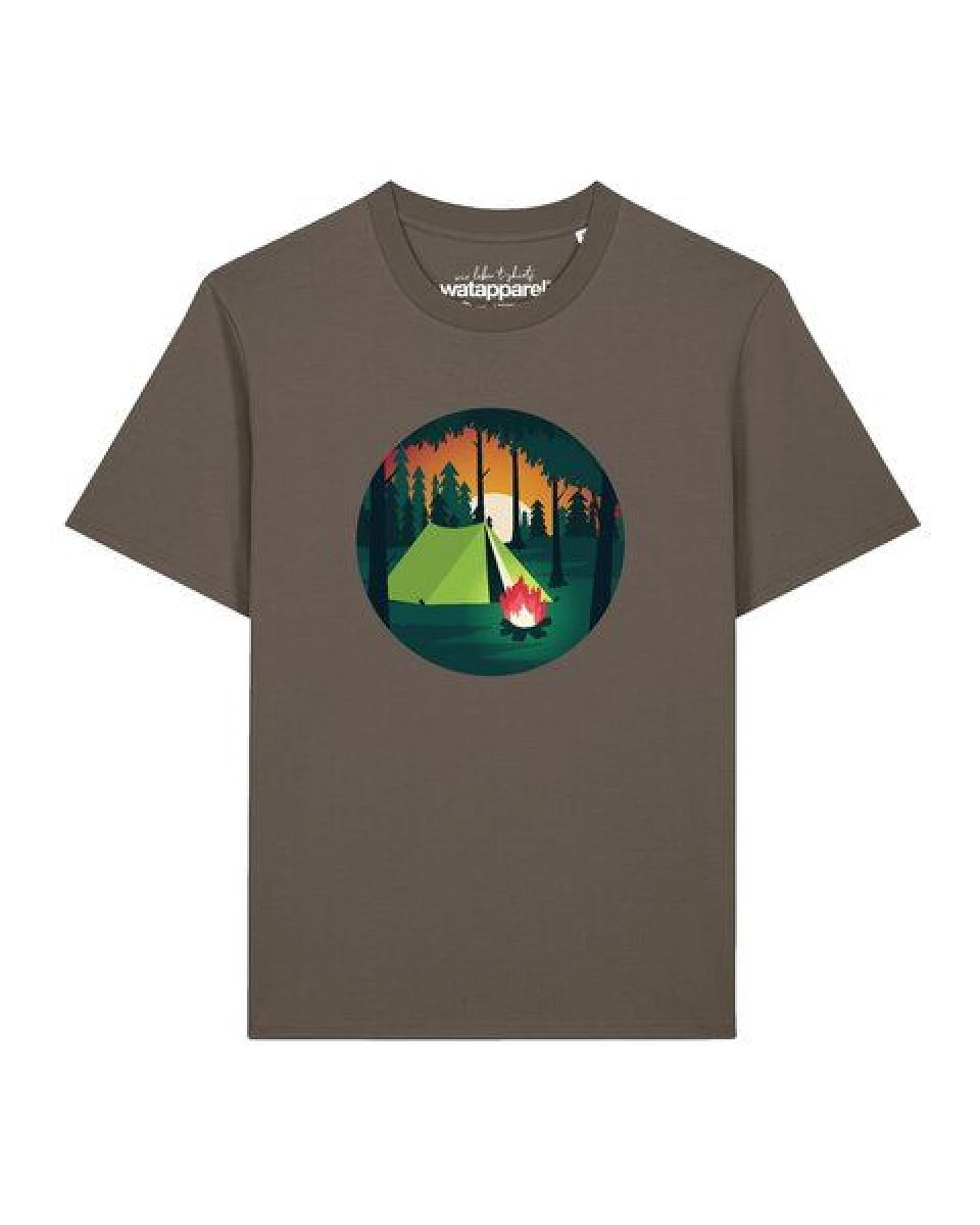 watapparel T-Shirt Unisex Zelten – Ansicht 2