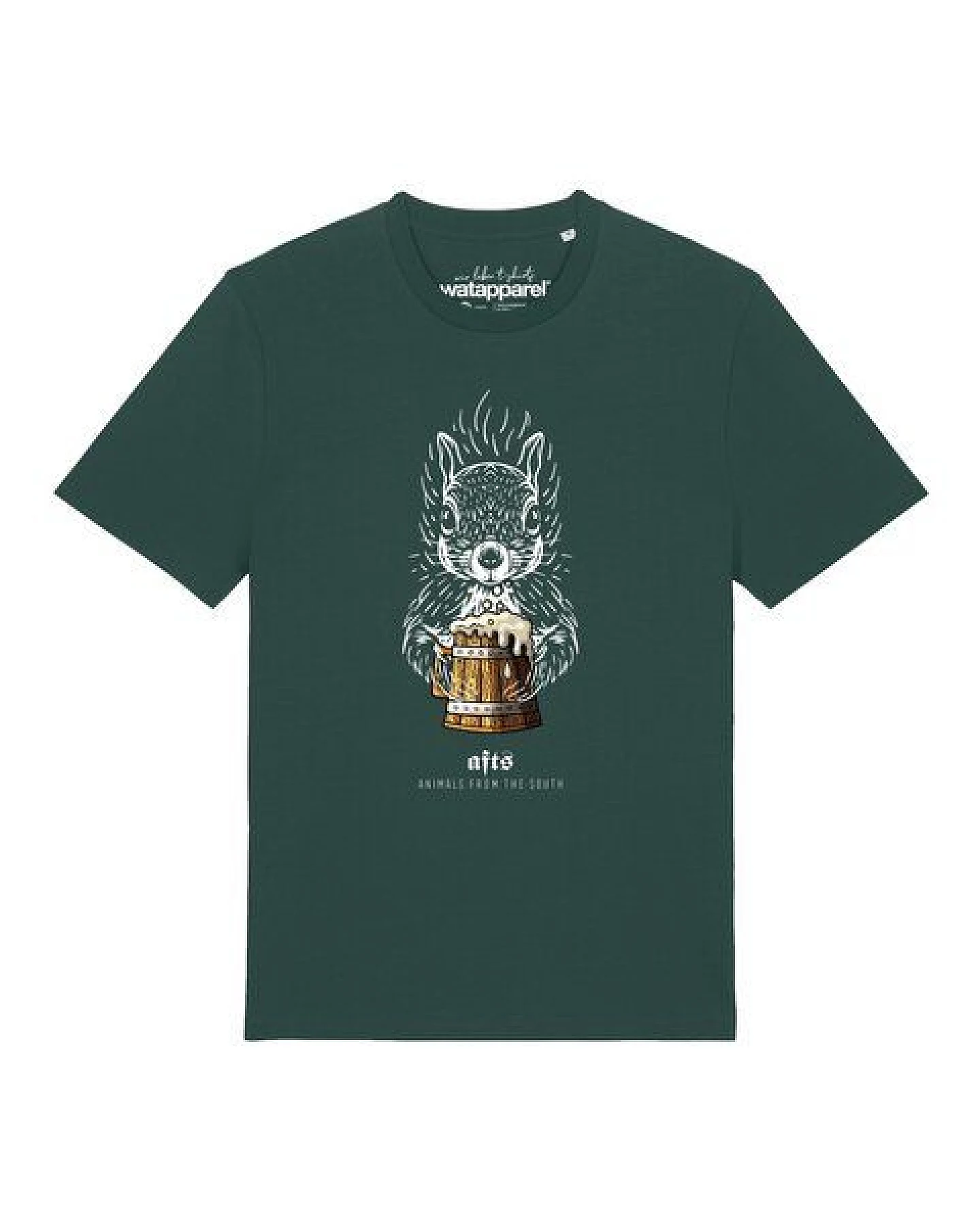 watapparel T-Shirt Unisex [#afts] Eichhörnchen – Ansicht 2