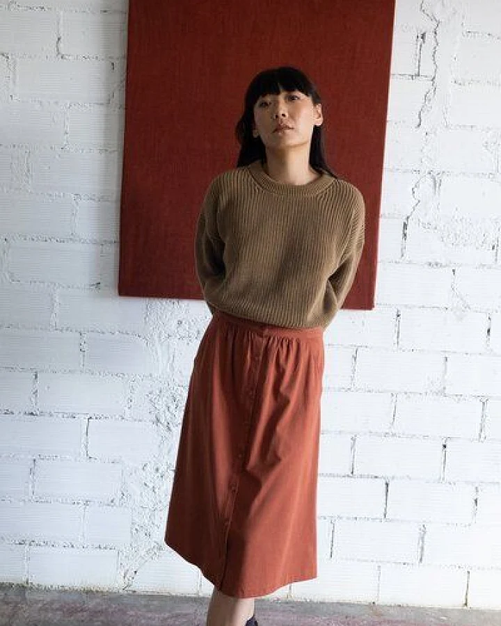 TIRALAHILACHA Galia midi skirt