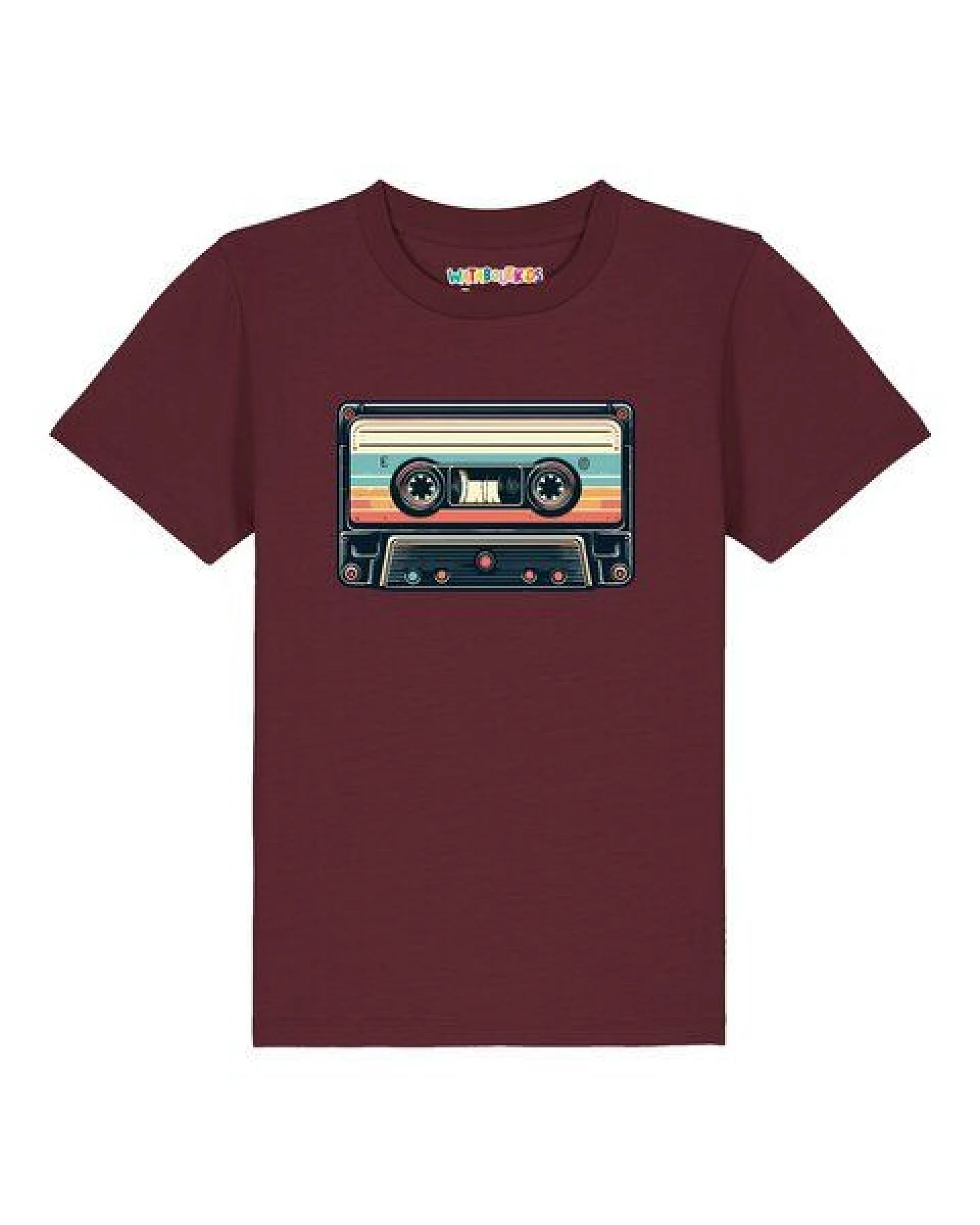 watabout.kids T-Shirt Kinder Retro Kassette – Ansicht 2