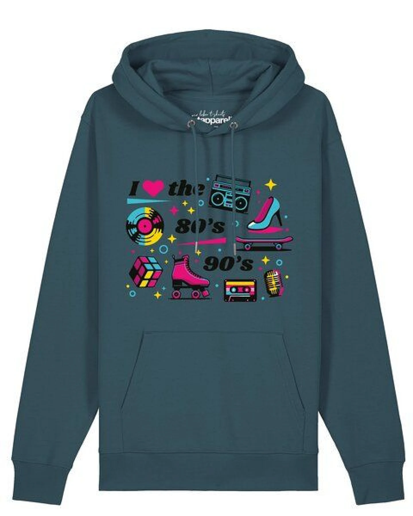watapparel Hoodie Unisex 80s Love – Ansicht 2
