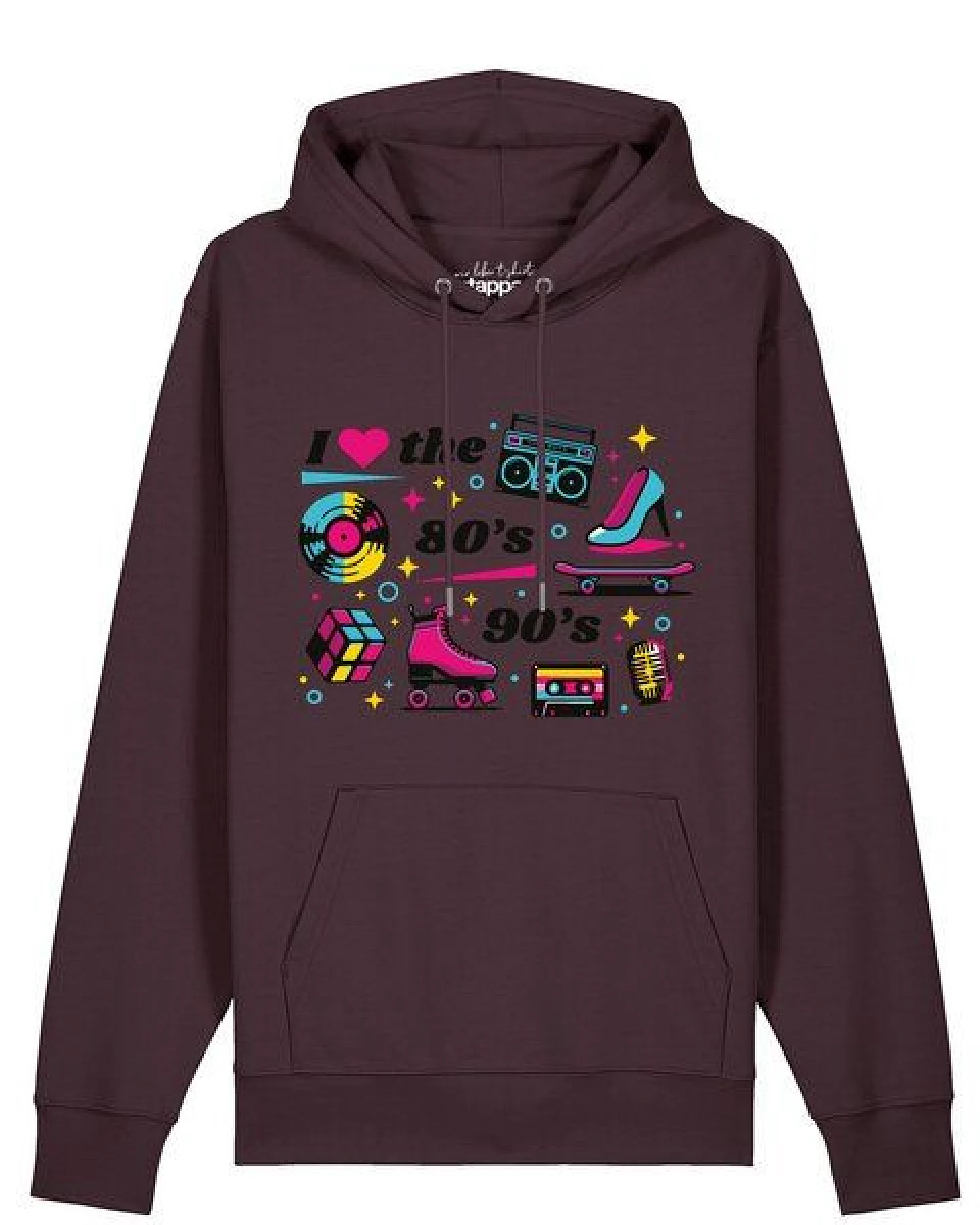 watapparel Hoodie Unisex 80s Love – Ansicht 2