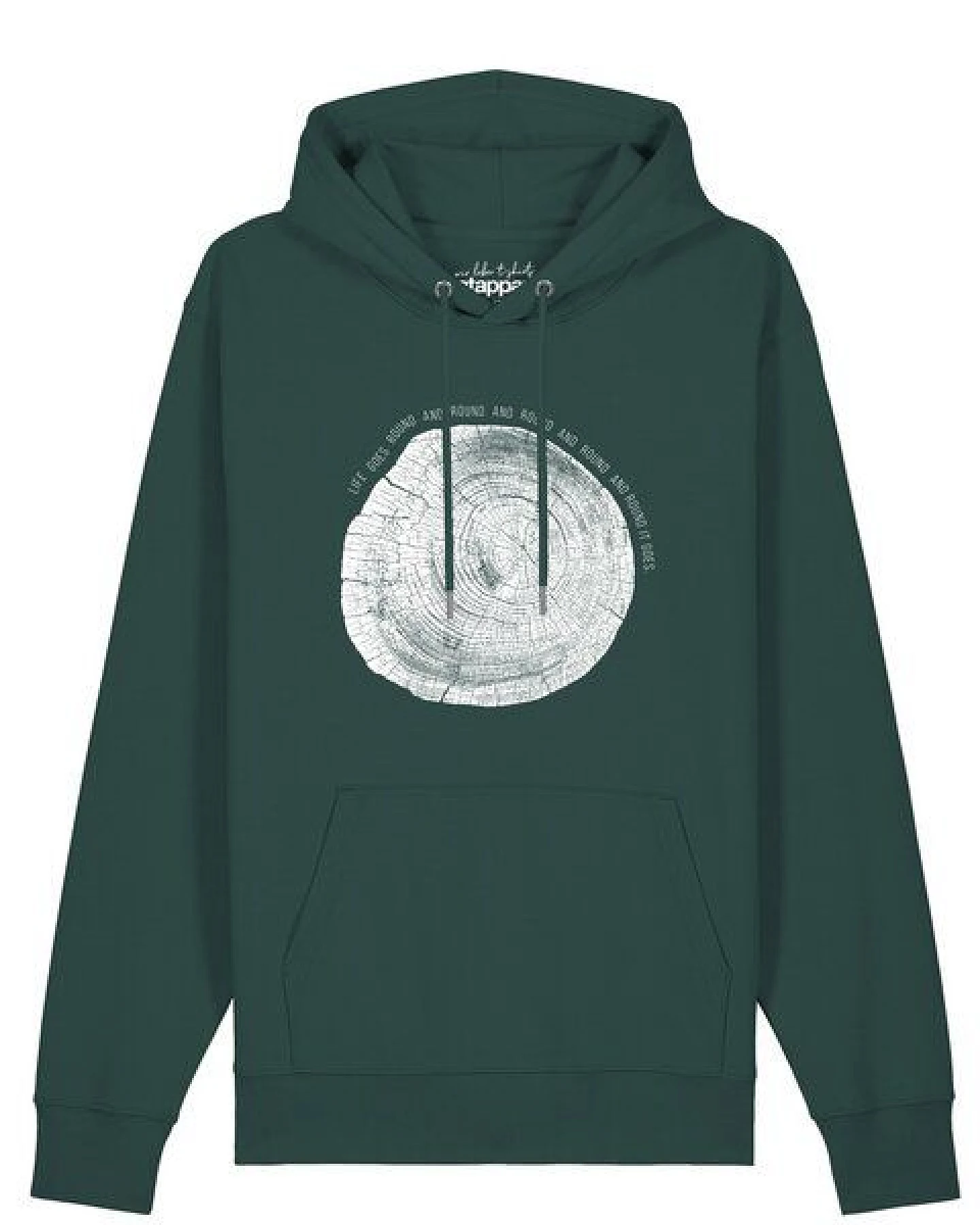watapparel Hoodie Unisex Baumscheibe – Ansicht 2