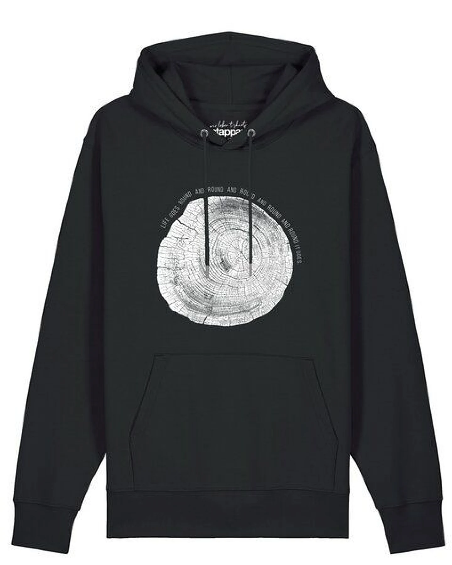 watapparel Hoodie Unisex Baumscheibe – Ansicht 2