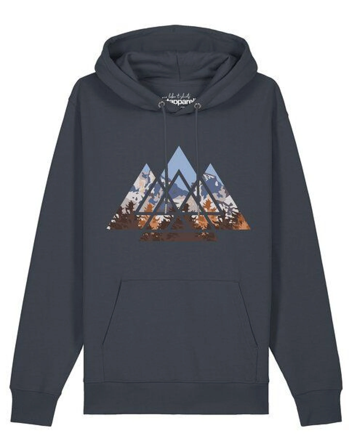 watapparel Hoodie Unisex Geometric Landscape – Ansicht 2