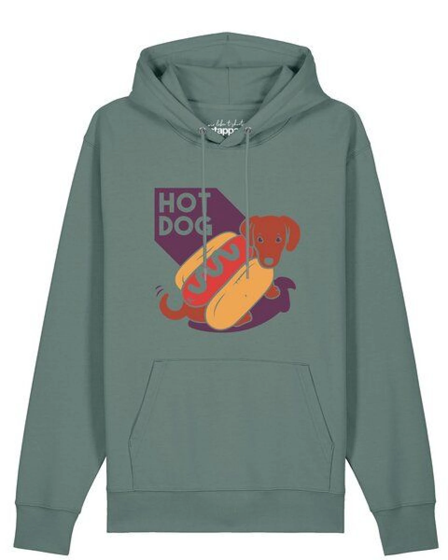 watapparel Hoodie Unisex Hot Dog – Ansicht 2