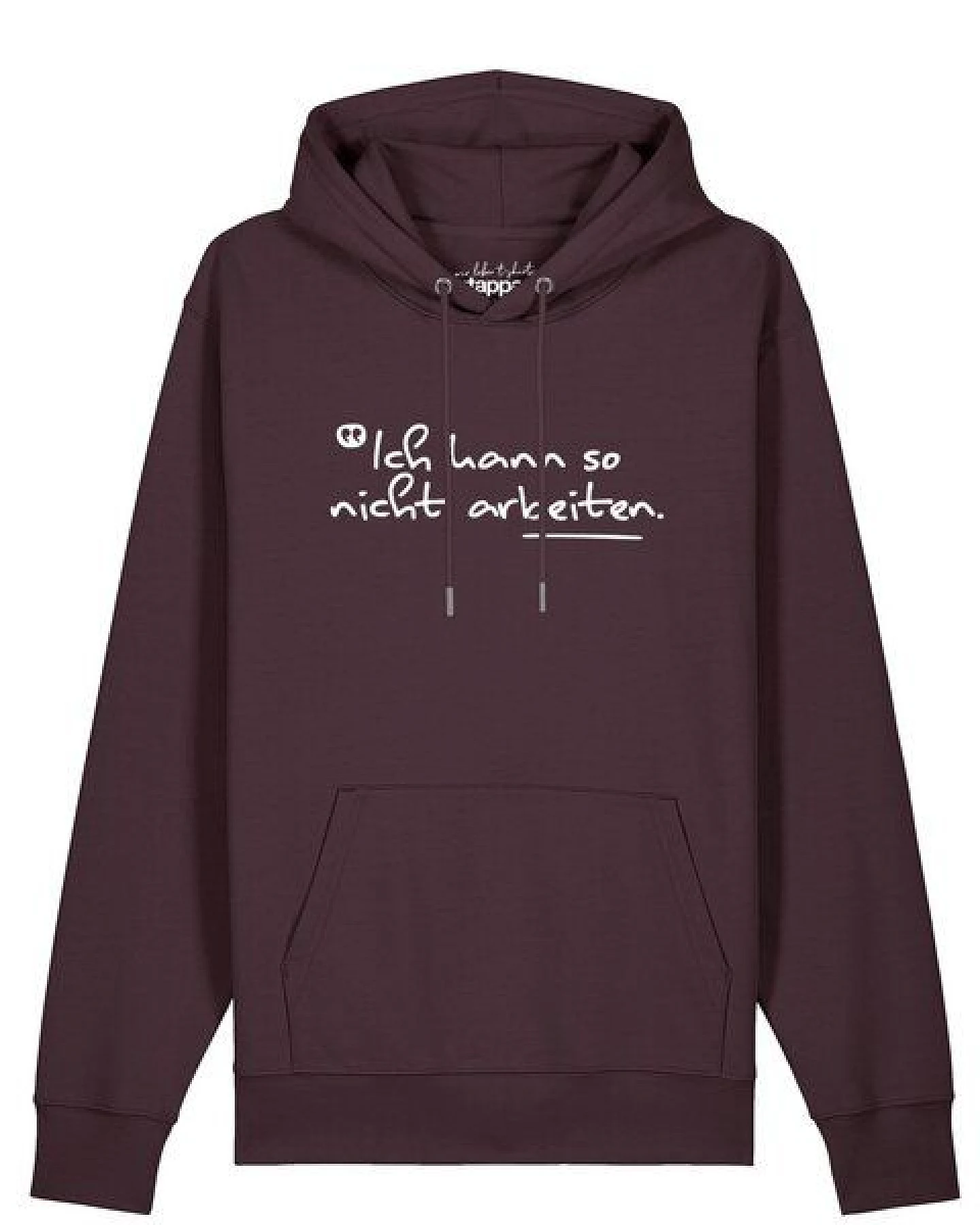 watapparel Hoodie Unisex Ich kann so nicht arbeiten – Ansicht 2