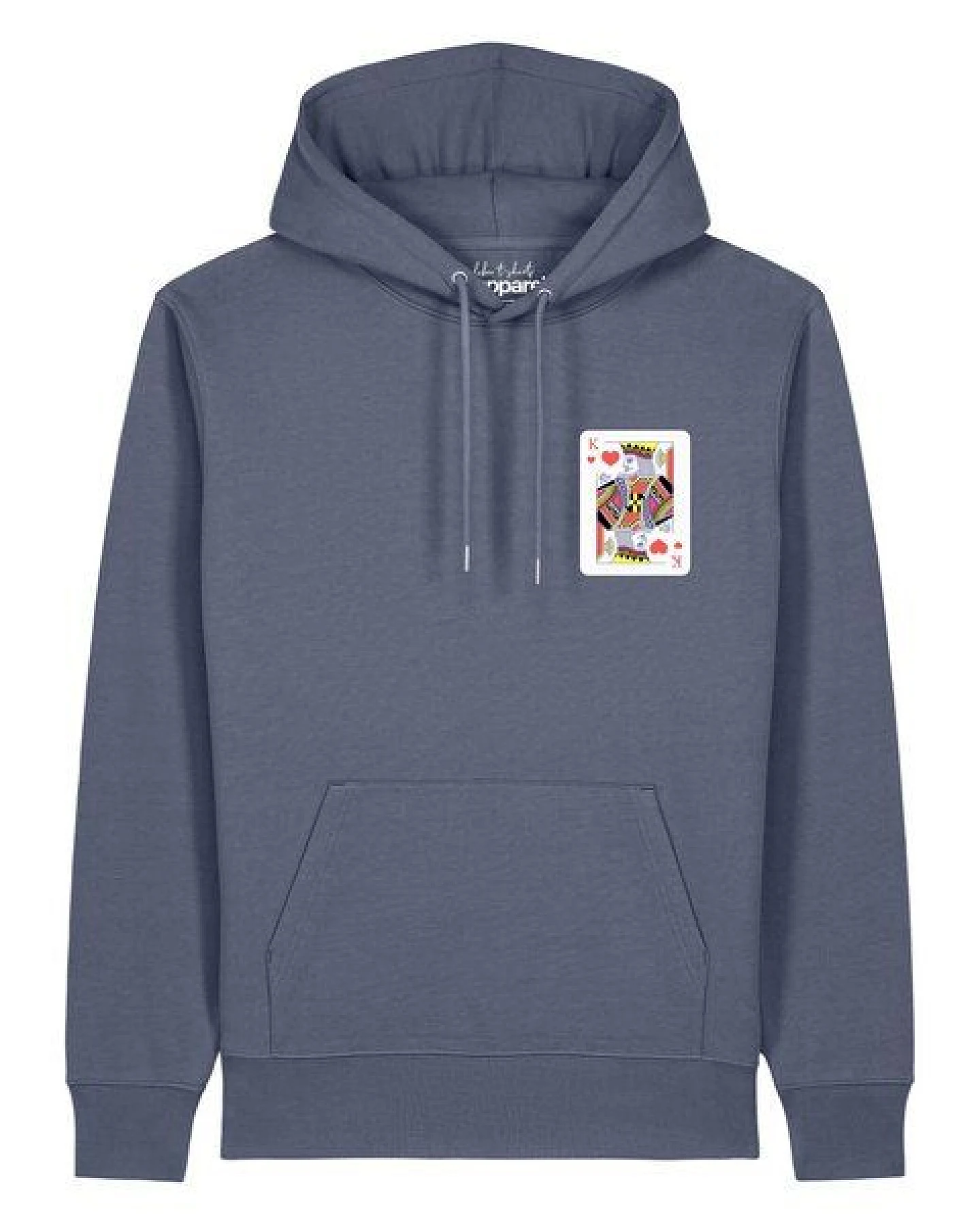 watapparel Hoodie Unisex König der Herzen – Ansicht 2