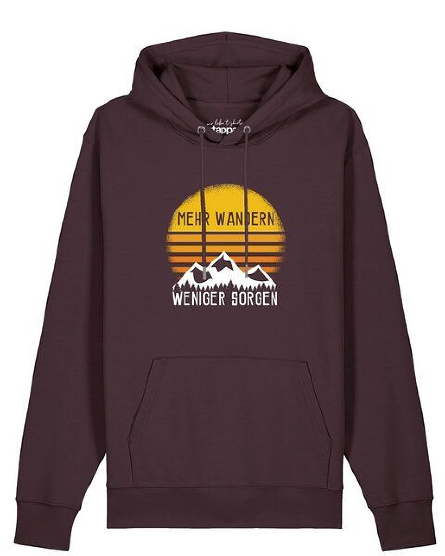 watapparel Hoodie Unisex Mehr Wandern – Ansicht 2
