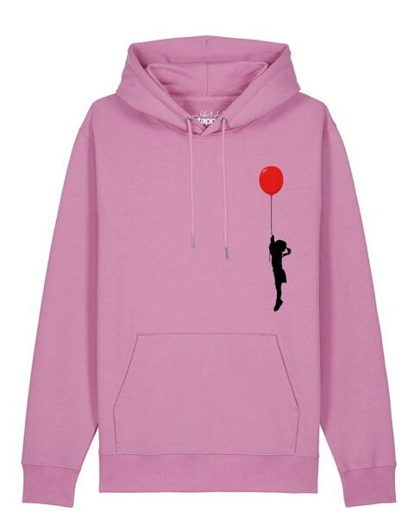 watapparel Hoodie Unisex Mädchen mit Luftballon – Ansicht 2