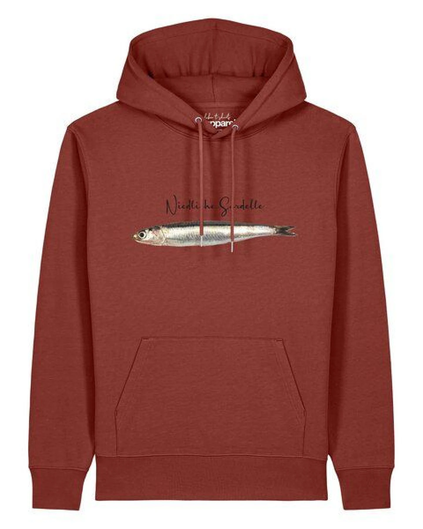 watapparel Hoodie Unisex Niedliche Sardelle – Ansicht 2