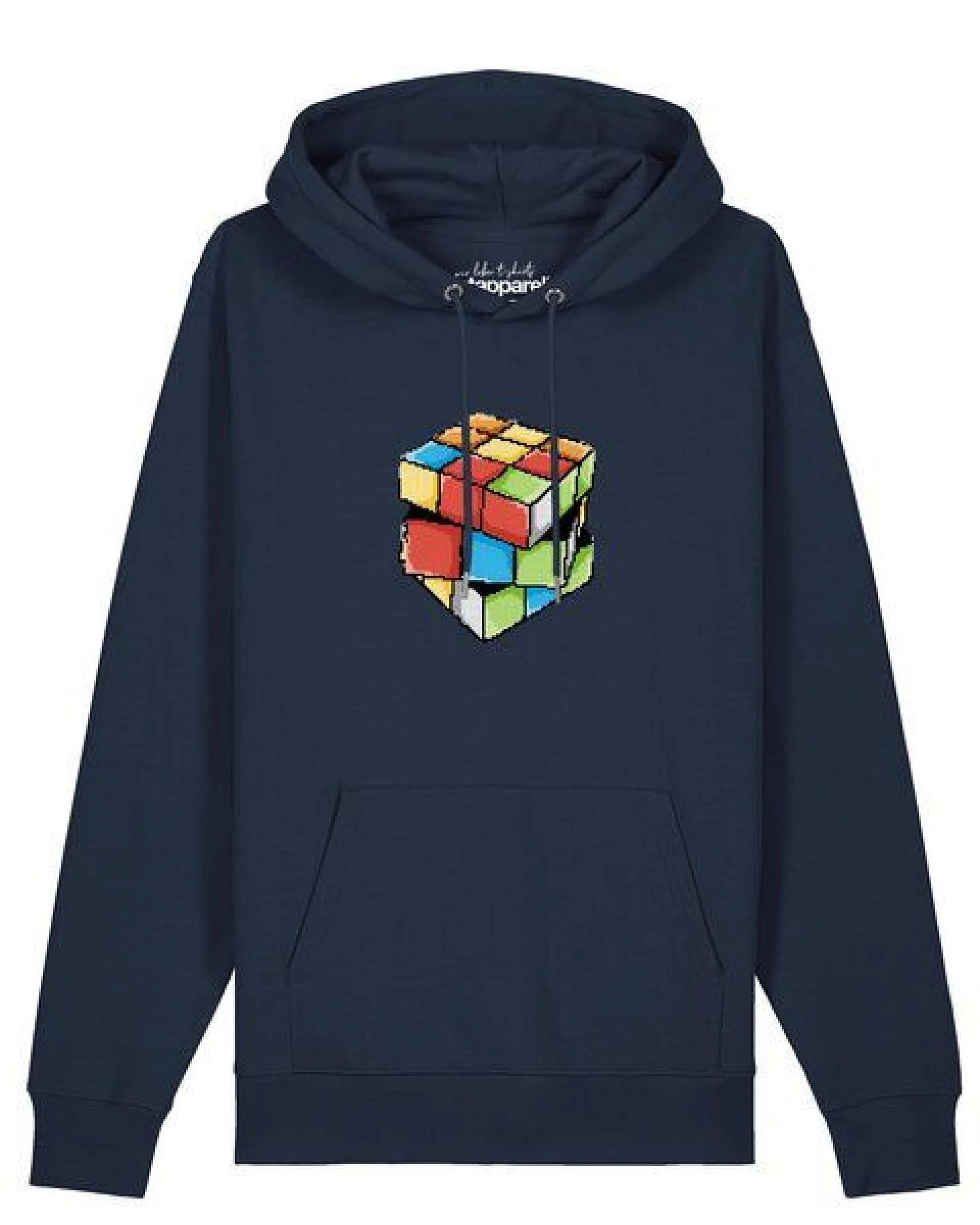 watapparel Hoodie Unisex Pixel Zauberwürfel – Ansicht 2